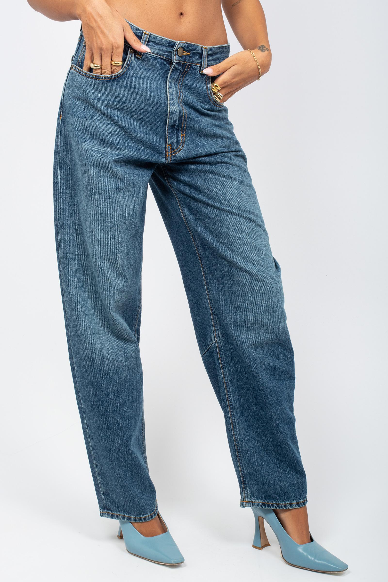 denim in cotone fermo 'patty' SVW02413D0008 MIDBLU SIVIGLIA 