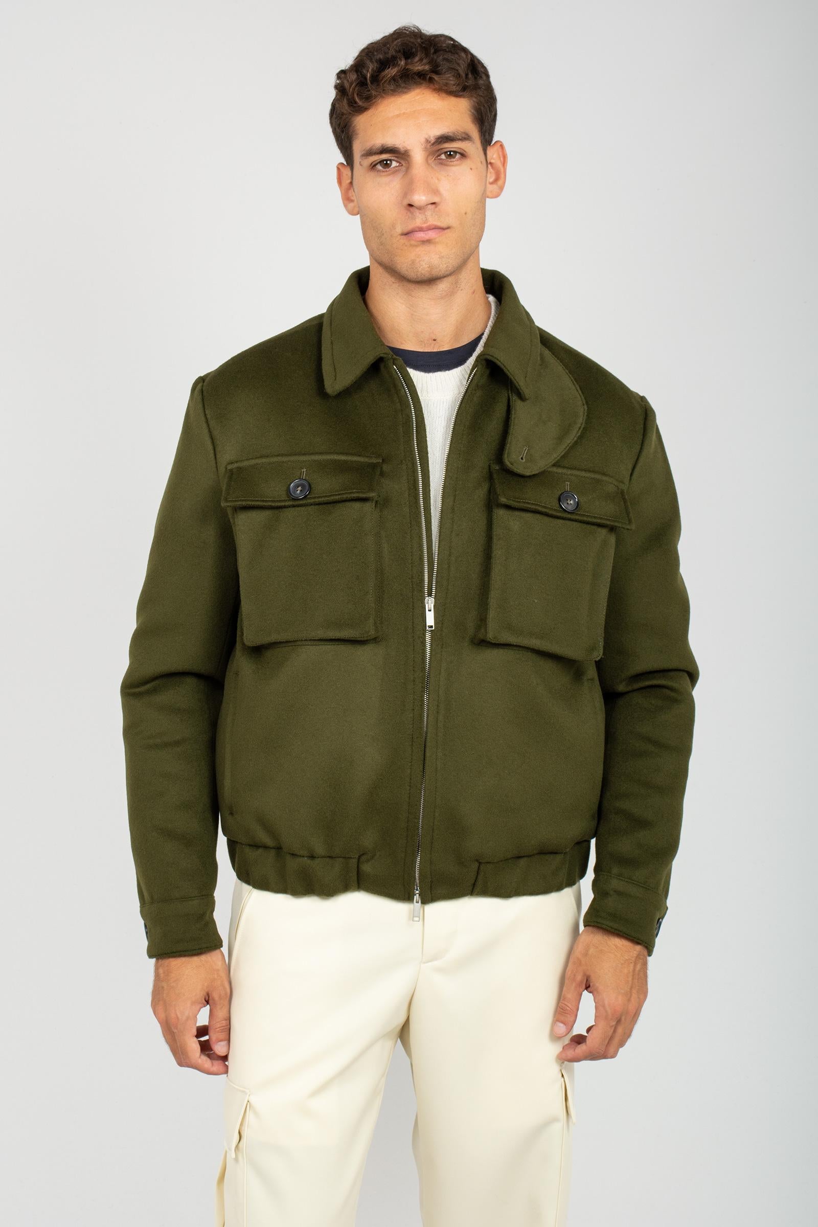 bomber in panno di lana TL2FBK110TOR LB060445 PT TORINO 