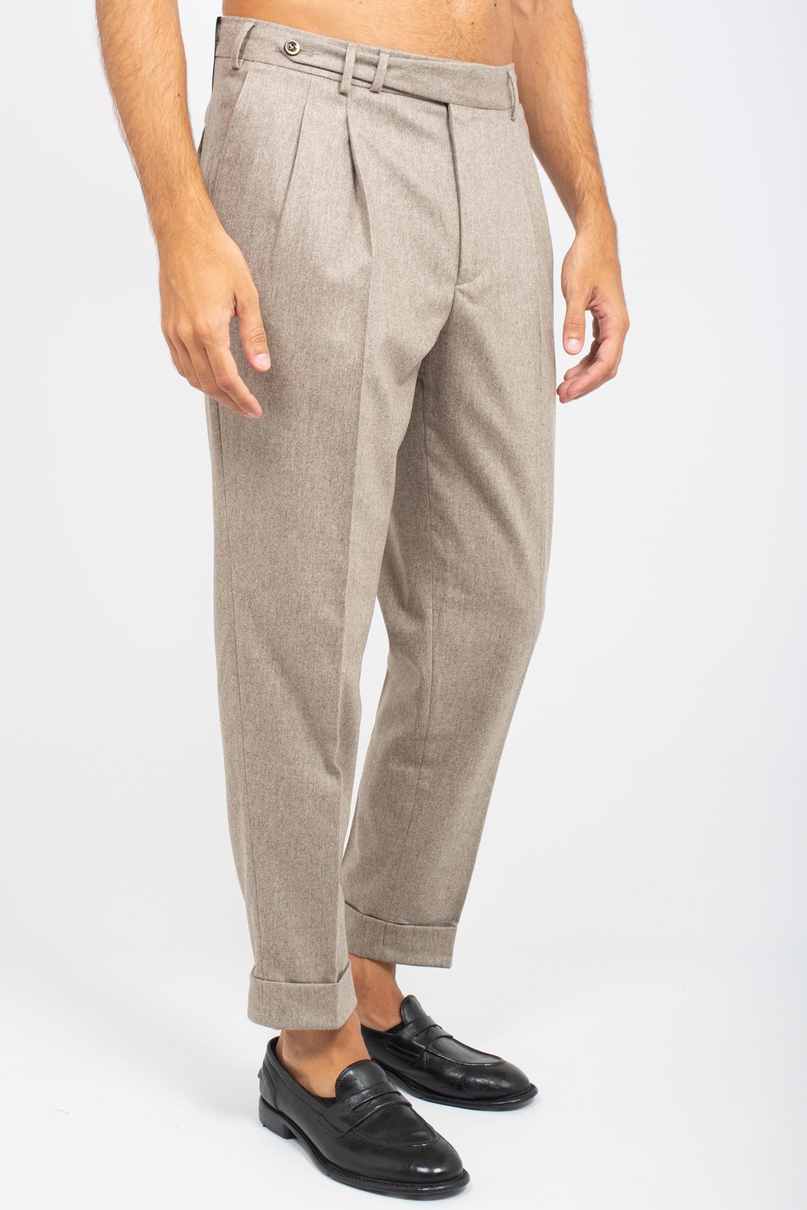 pantalone in misto lana 'carrot' COZFCLZB0CL1 TO030040 PT TORINO 