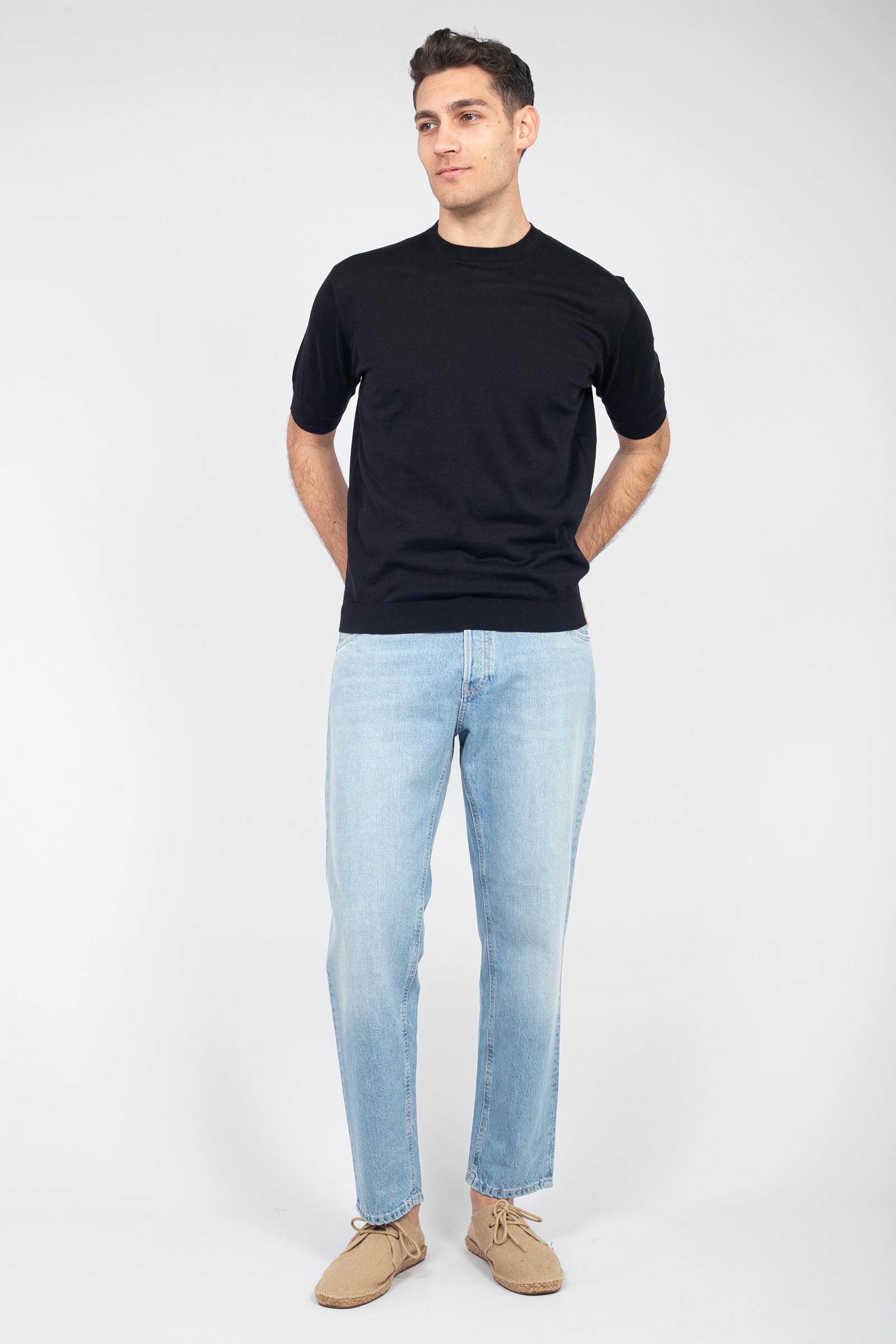 denim in cotone stretch 'carrot fit' C5RP05BO OA5160ML45 PT TORINO DENIM 
