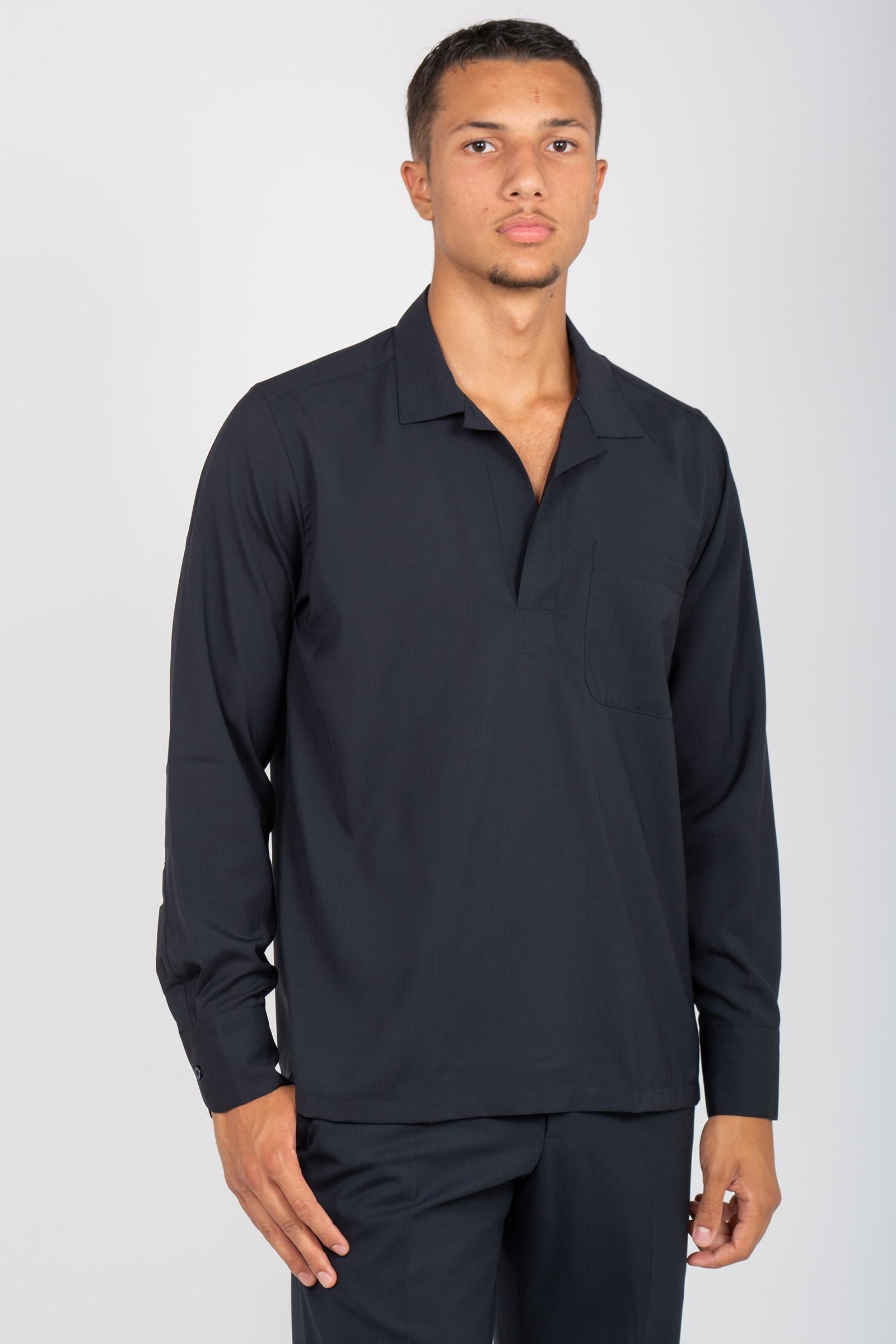 camicia polo in fresco lana TL6SSY090RTY ZI560370 PT TORINO 
