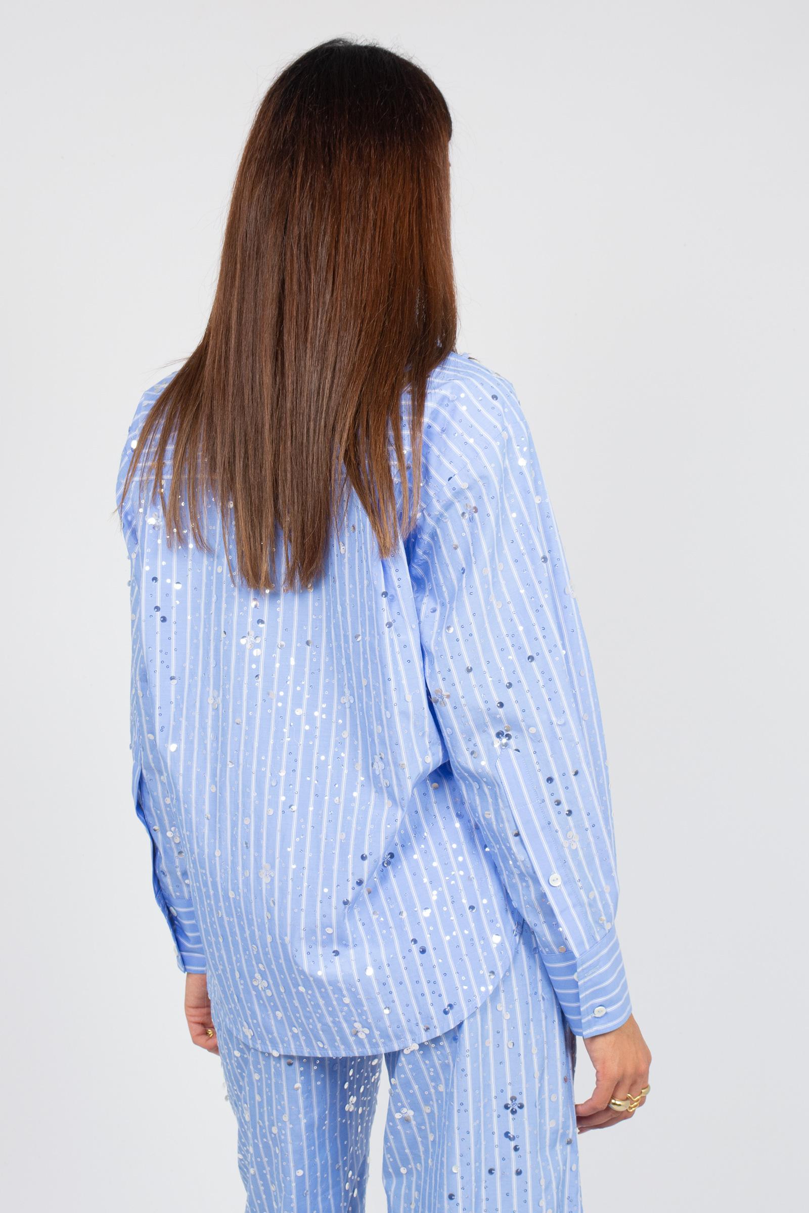 camicia in popeline con ricami D48EK013ES1 75210 ERMANNO - ERMANNO SCERVINO 