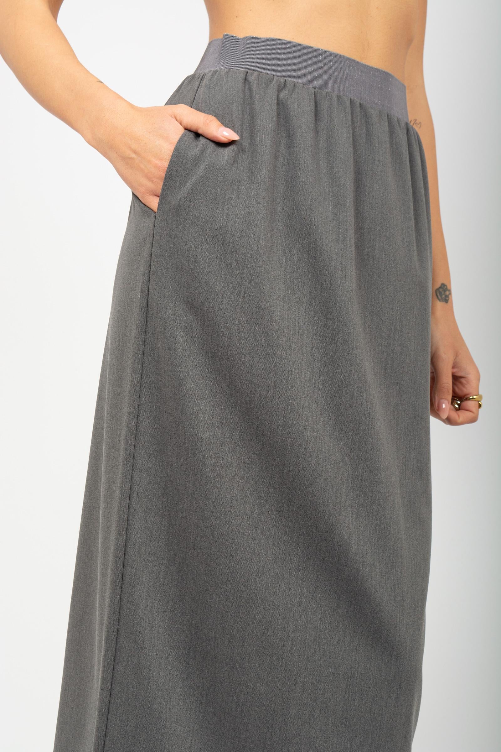 gonna in misto viscosa e lana 76809 7745 LE TRICOT - Perugia 