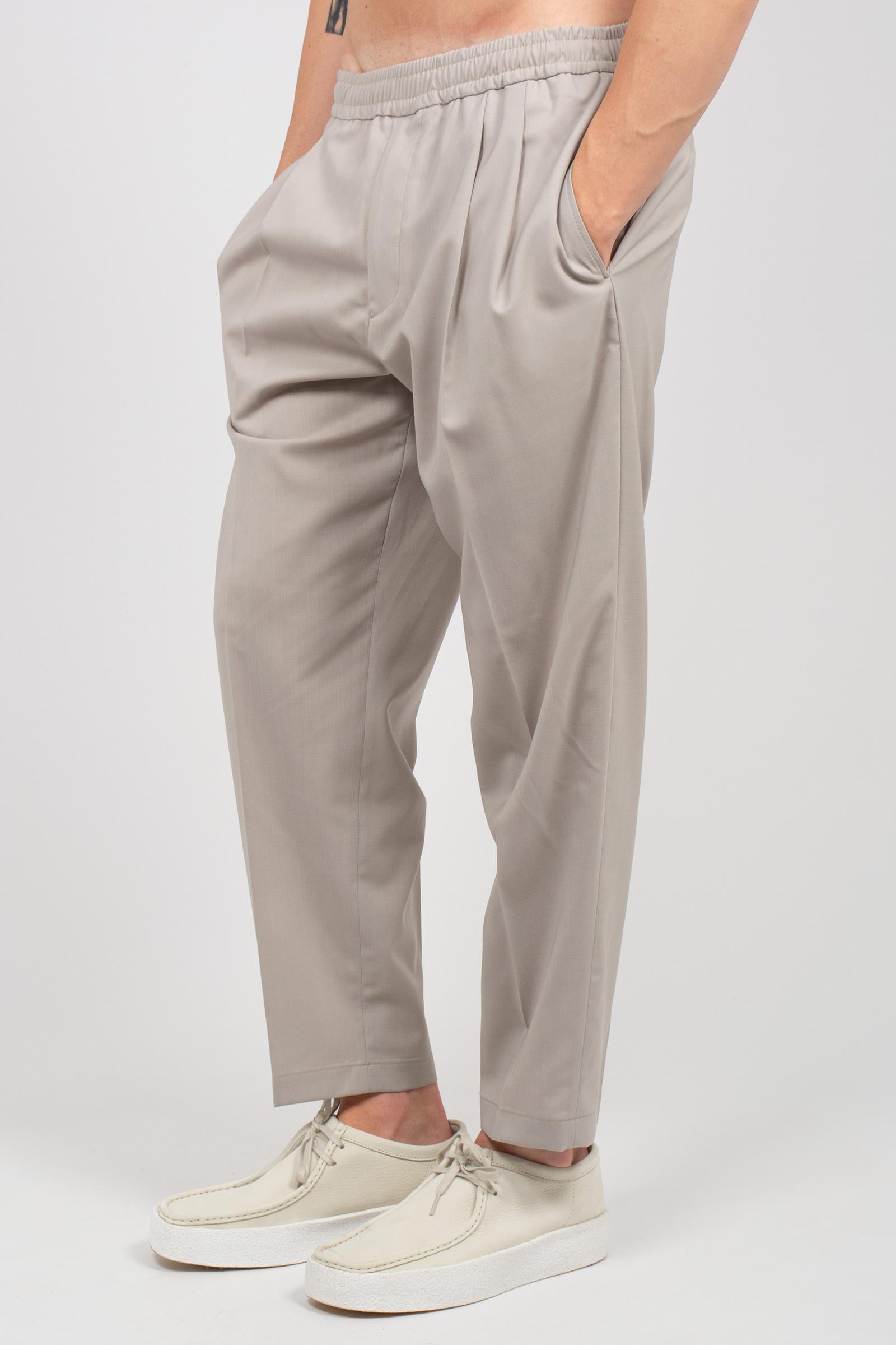 jogger in fresco lana 'baddy' BADDYMTS26 MASTICE BE ABLE 