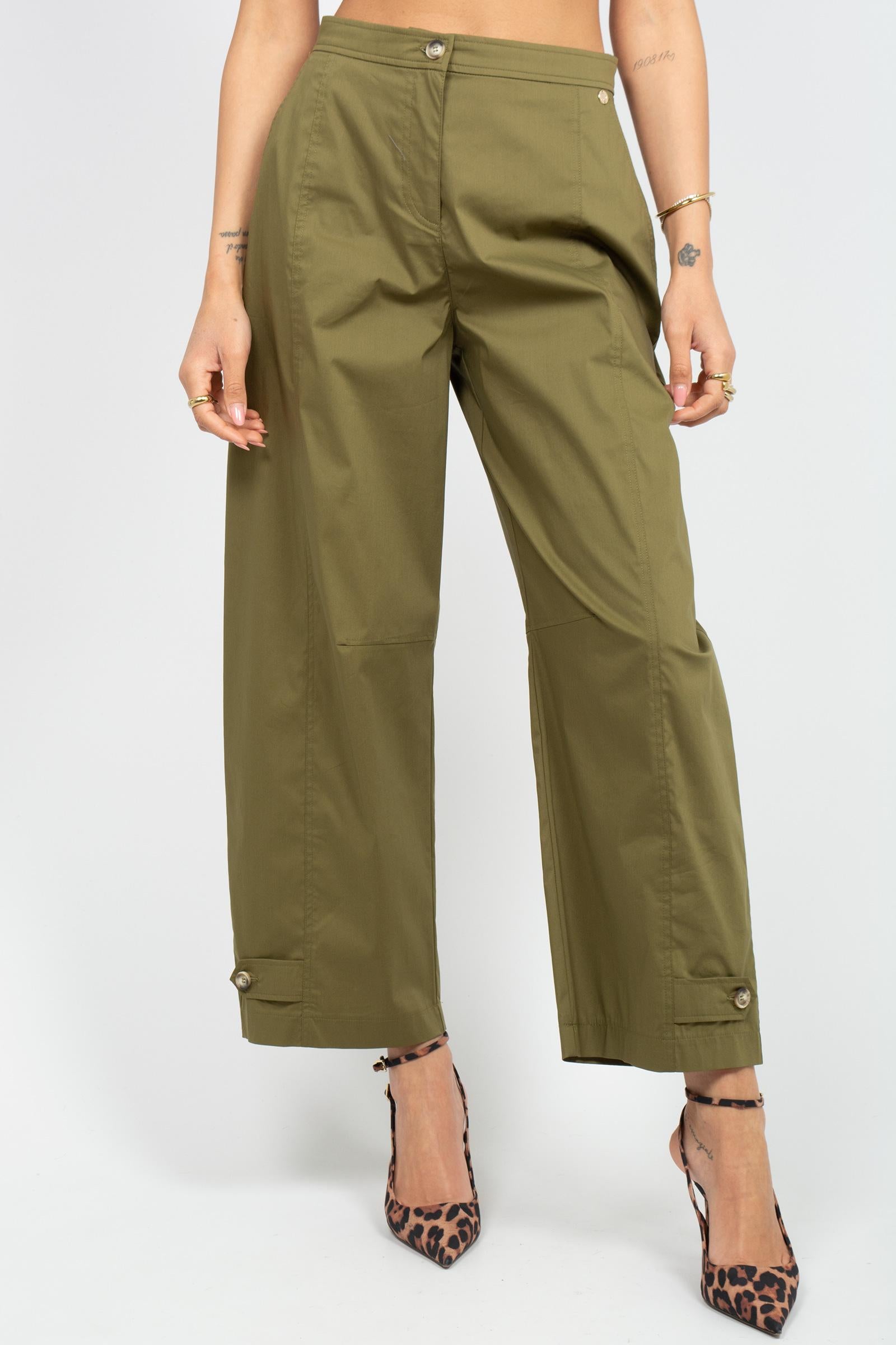 pantalone in popeline di cotone P091R008742N 25 DIANA GALLESI 