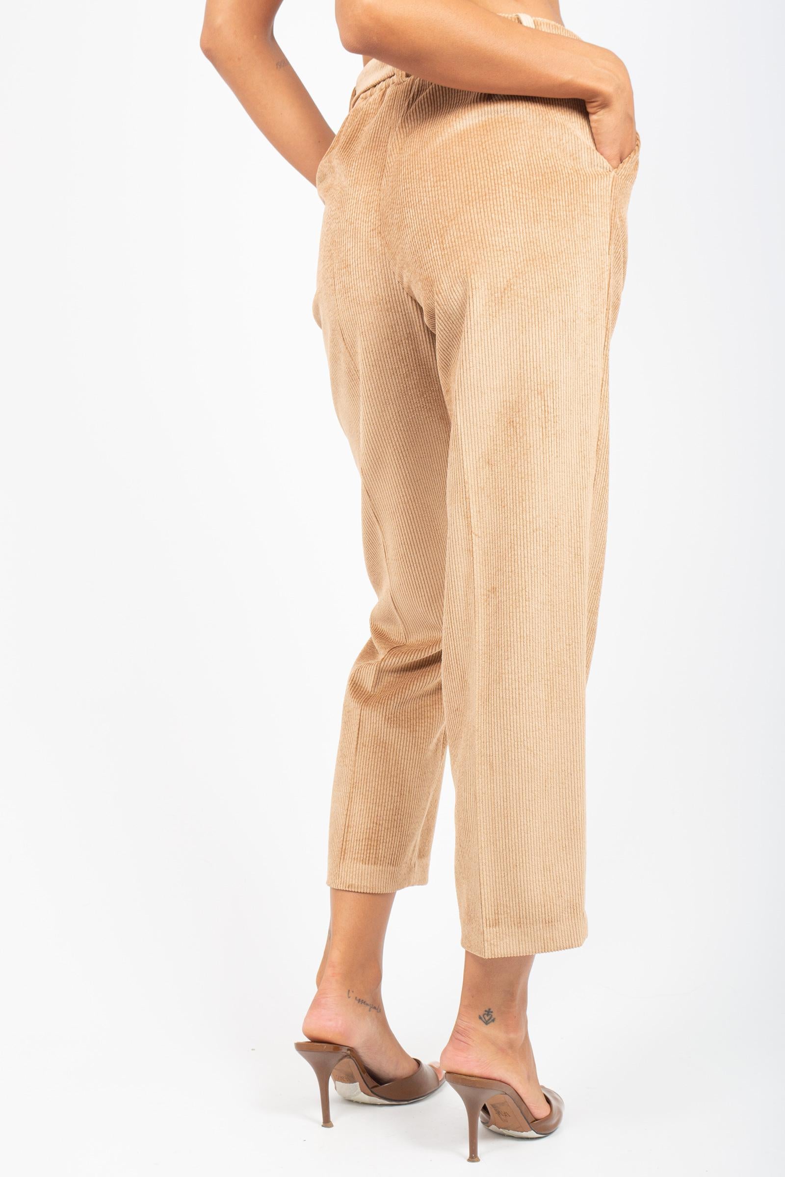 pantalone in velluto P288VELLUTO CAMMELLO SANGERMANO 
