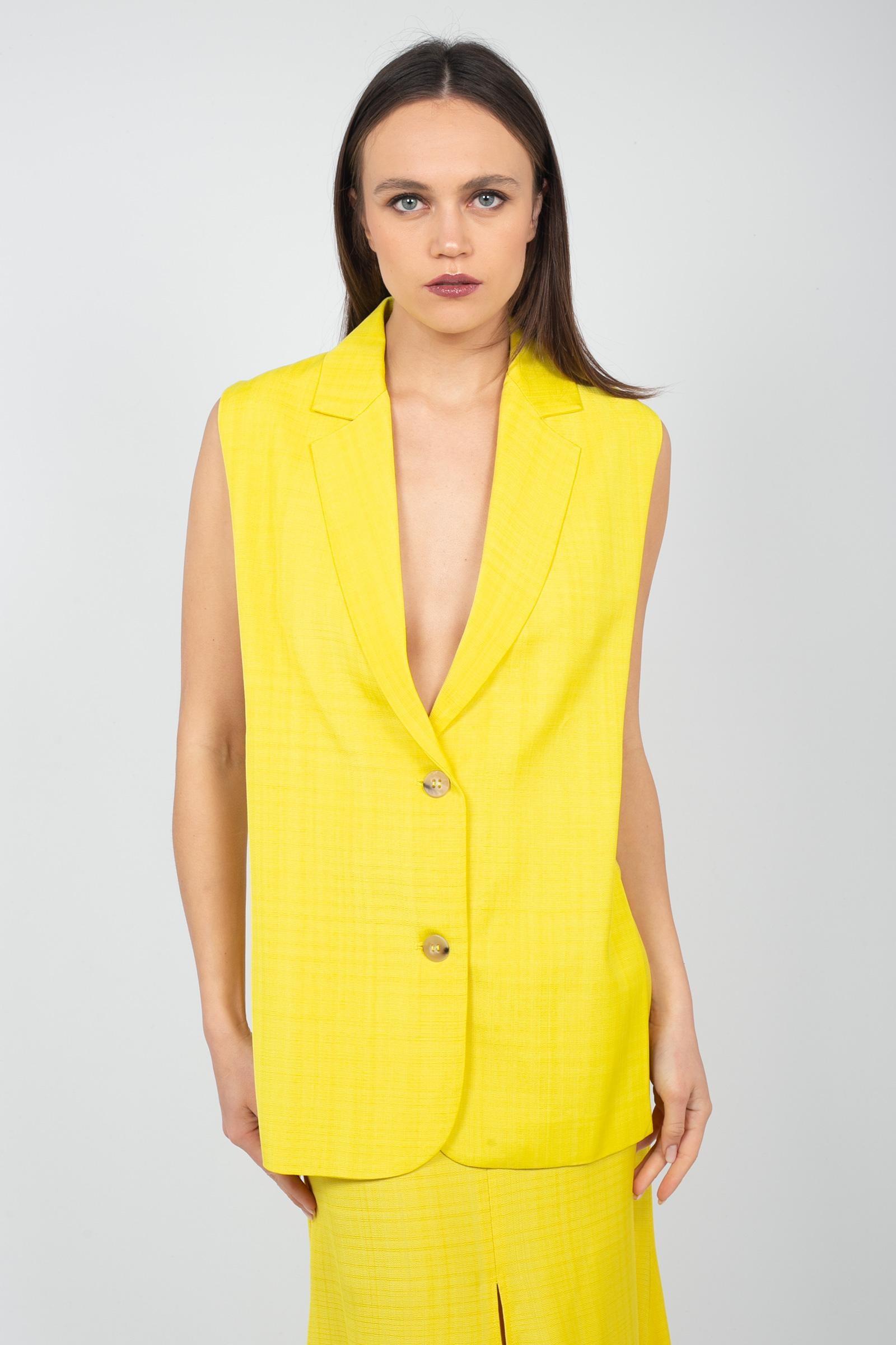 gilet con aperture laterali M1D0109 NEON SOLOTRE 