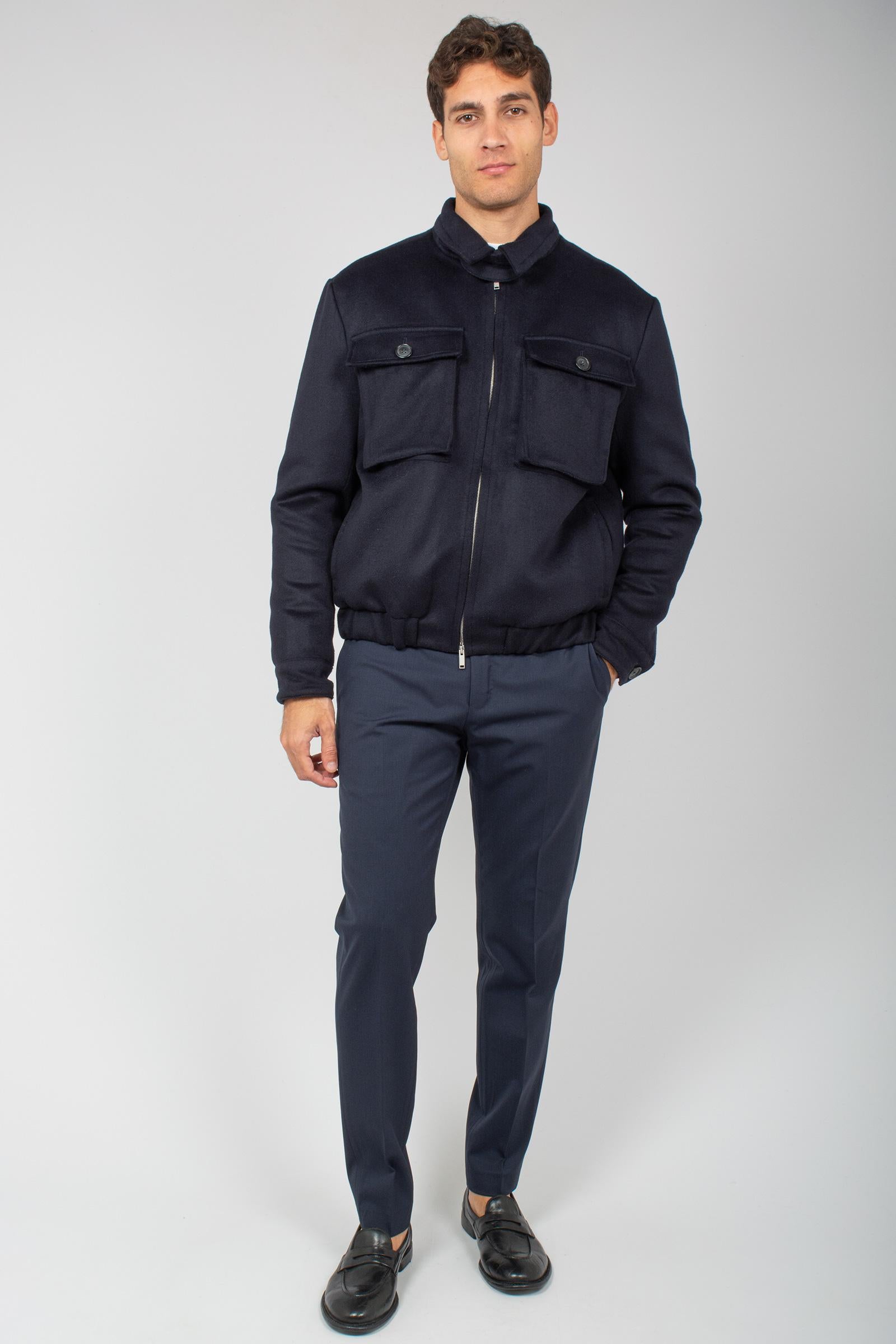 bomber in panno di lana TL2FBK110TOR LB060360 PT TORINO 