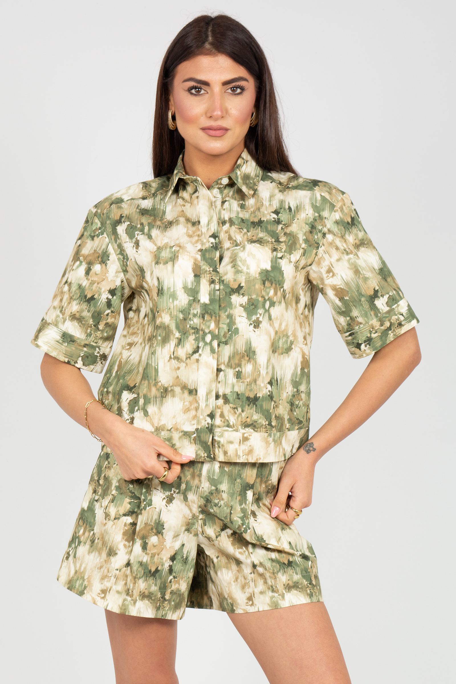 camicia in cotone stampato 'pallore' 2616111048600 001 MM - MAX MARA 