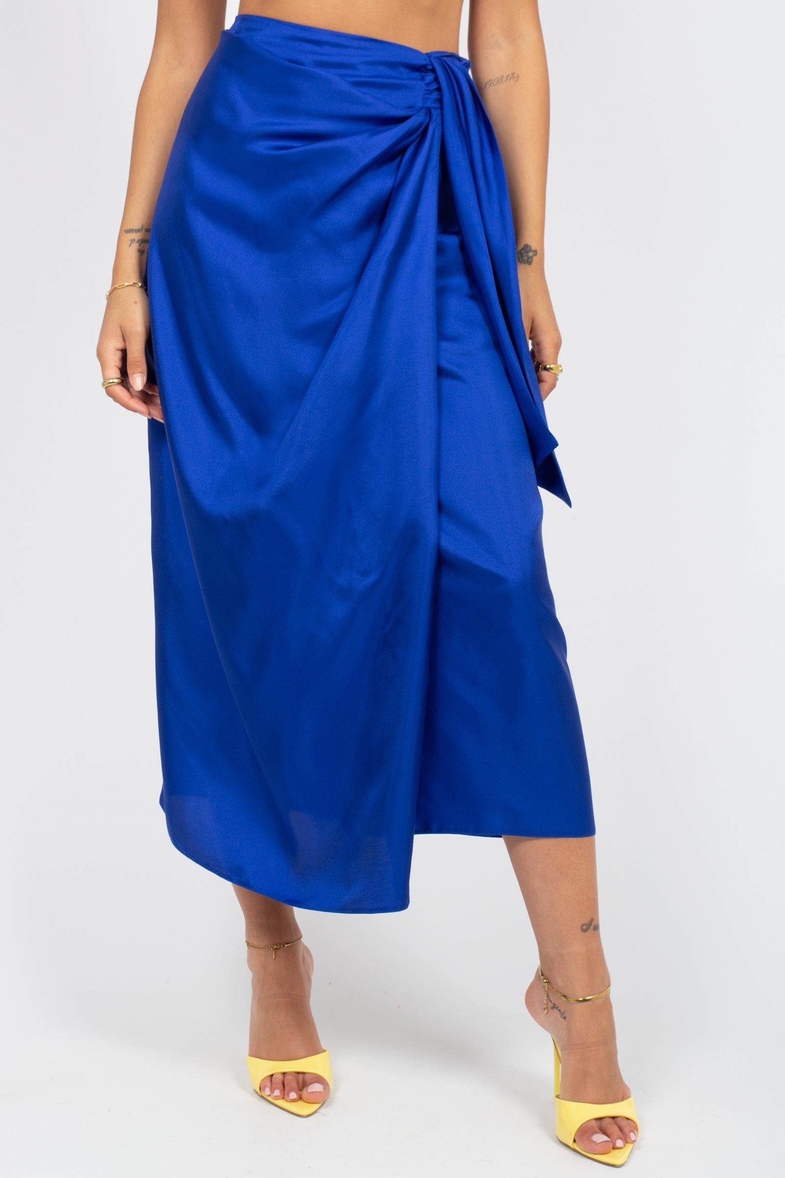 gonna in twill di seta 'unghia' UNGHIA 005 MARELLA 