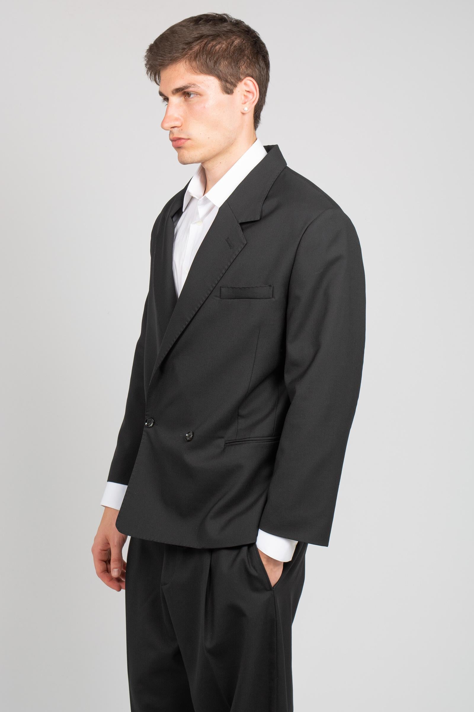 giacca oversize in misto lana 'dorian' DORIANSMPS26 NERO BE ABLE 