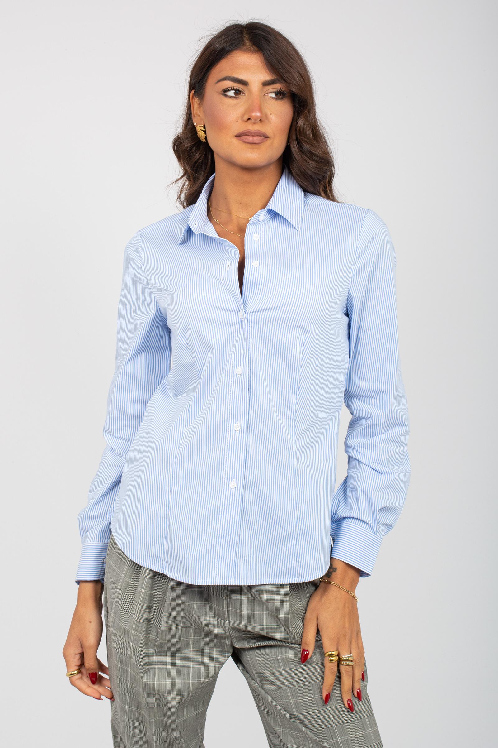 camicia a righe in popeline 5233R1028880N 01 DIANA GALLESI 