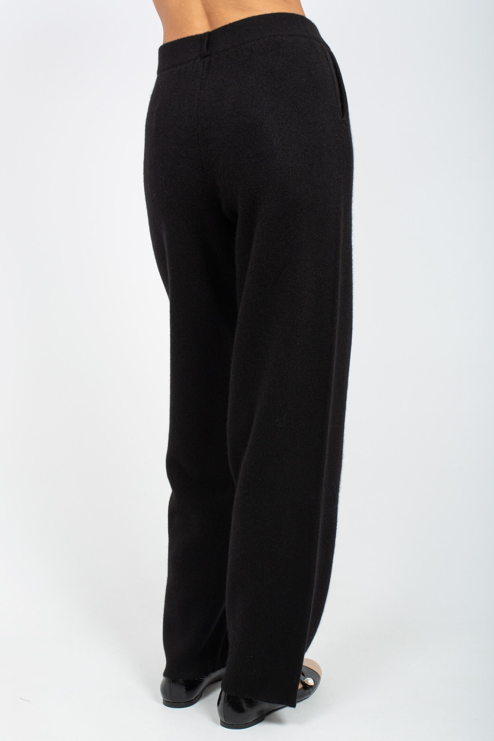 pantalone in cashmere 4707536C NOIR NOT SHY 