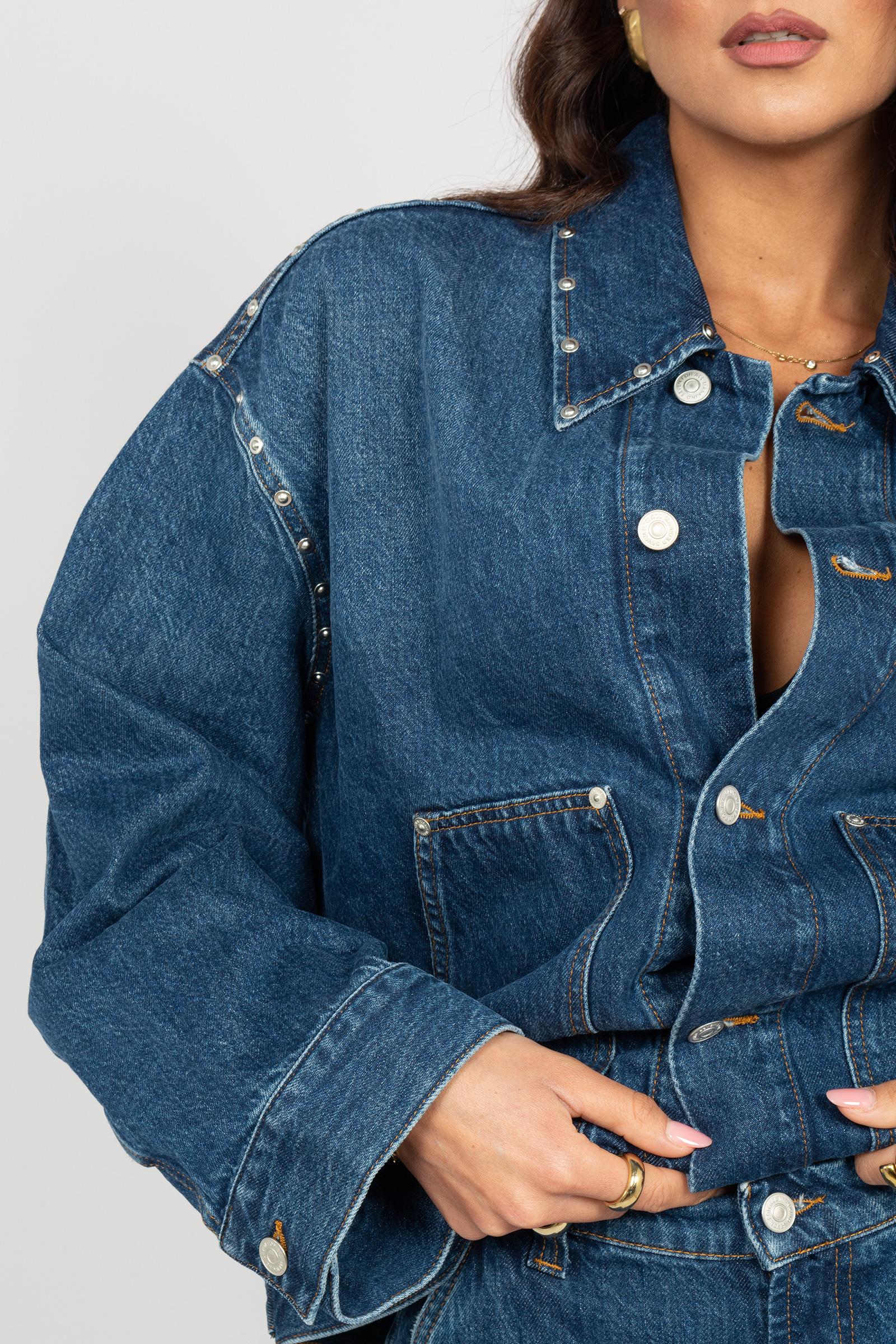 giacca con dettagli carpenter 7UJ80066 LEBLUE 7 FOR ALL MANKIND 