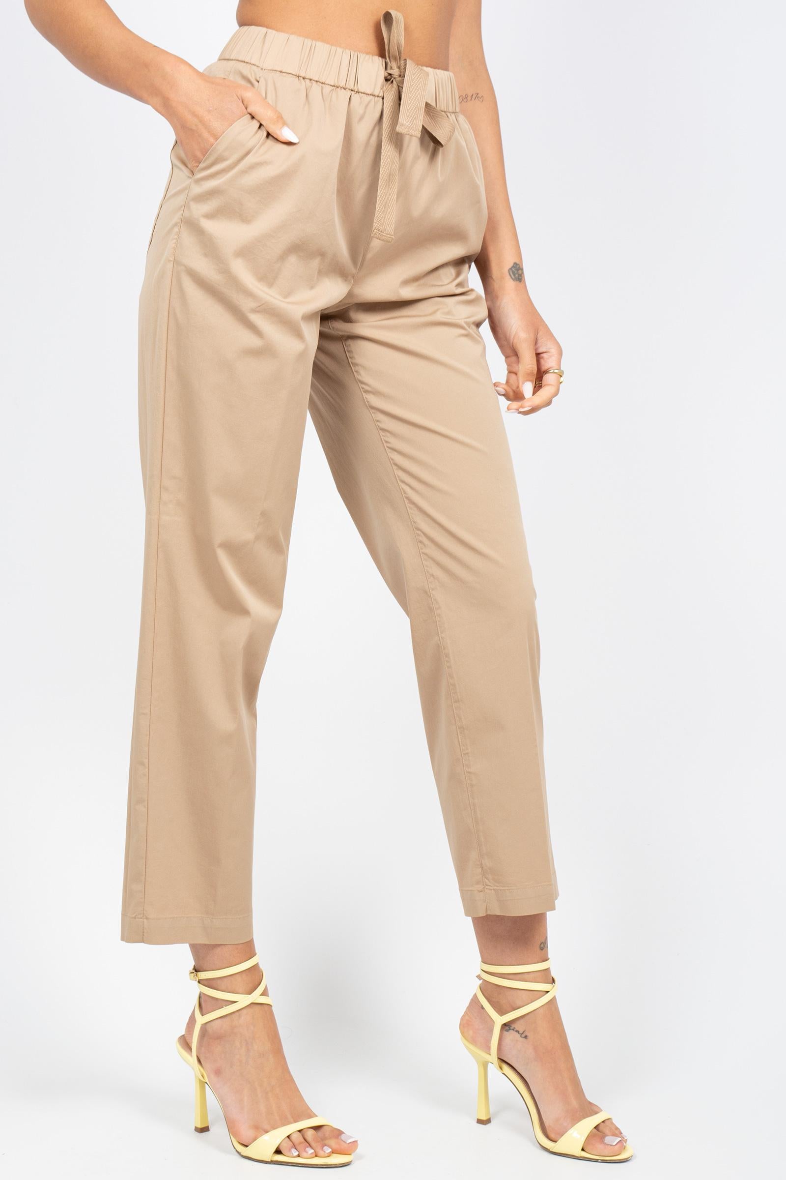 pantalone in misto cotone P26M700LJ BEIGE VIA MASINI 80 
