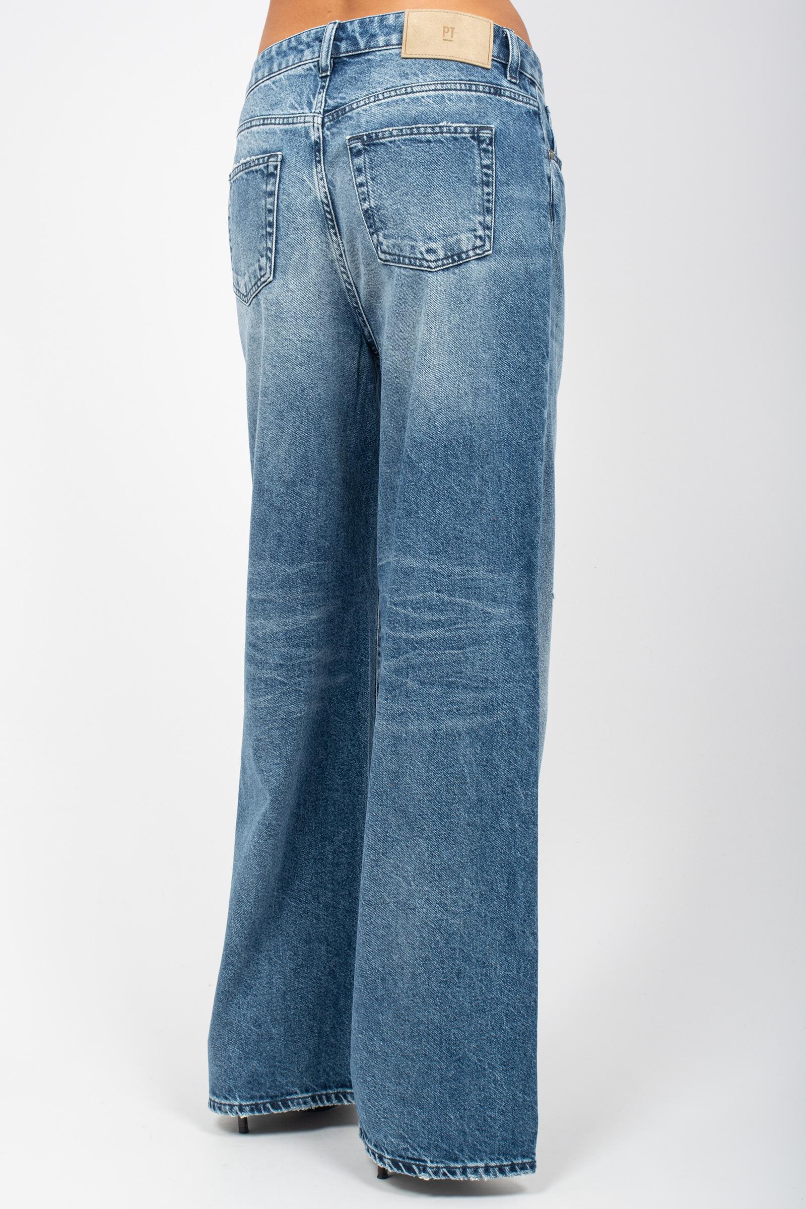 denim in cotone oversize 'boyfriend' C1VPMLZ0 AW0260MI20 PT TORINO DENIM 