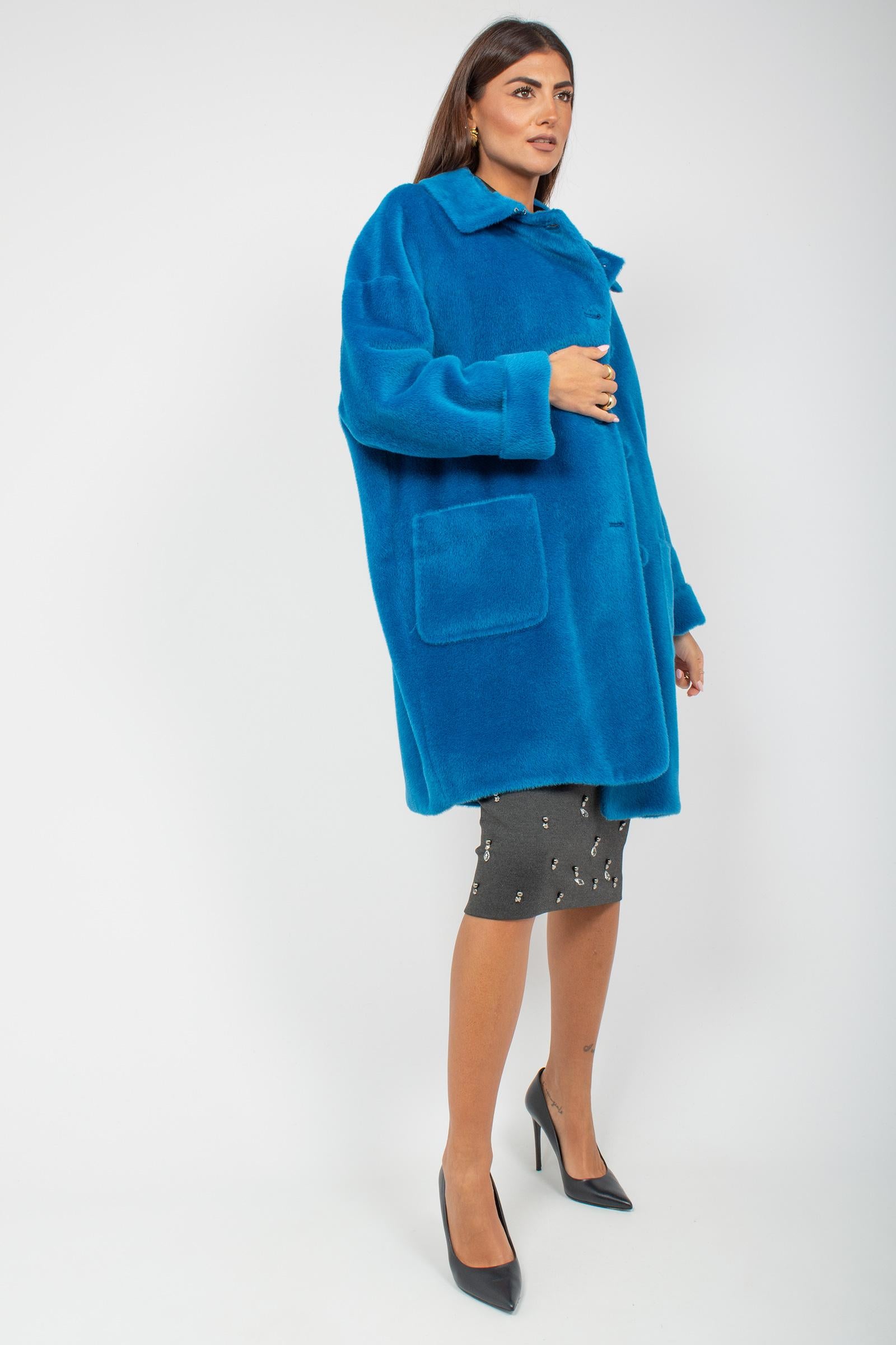 cappotto collo tondo in alpaca 82000329163M2 9497 TARDIA 