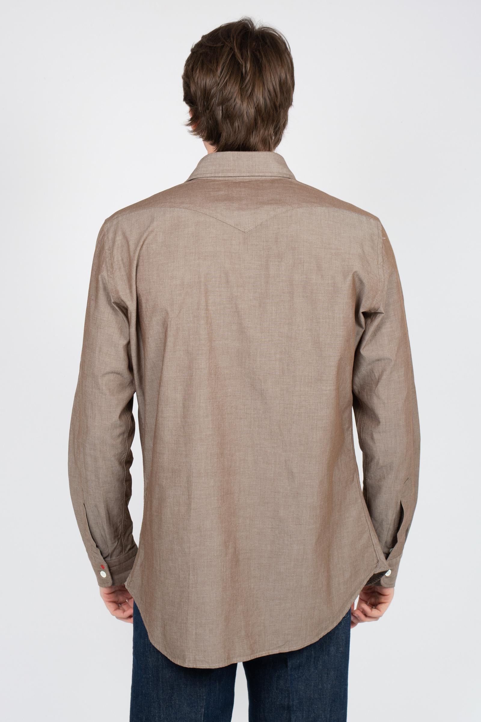 camicia in buell di cotone 34RBU27146801 04 BOLZONELLA1934 