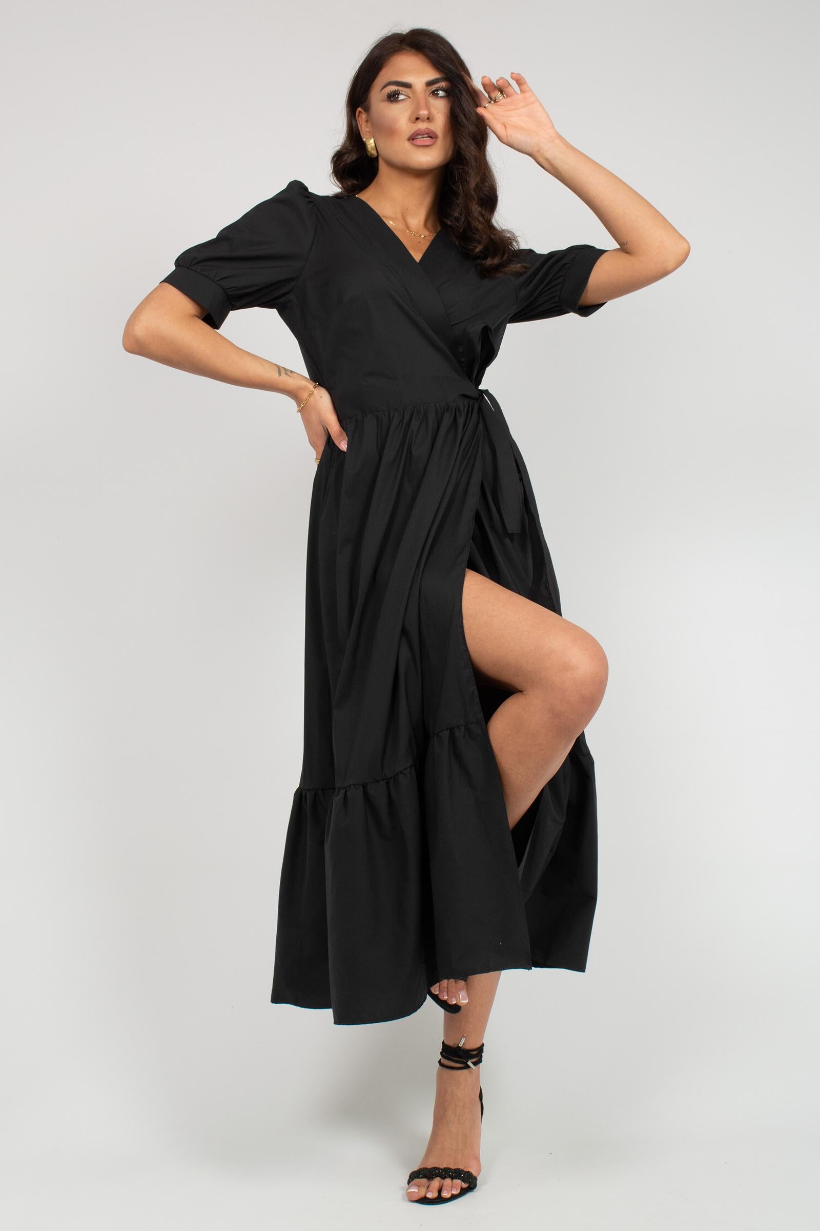 abito incrocio in misto cotone 7709R105018N 33 DIANA GALLESI 
