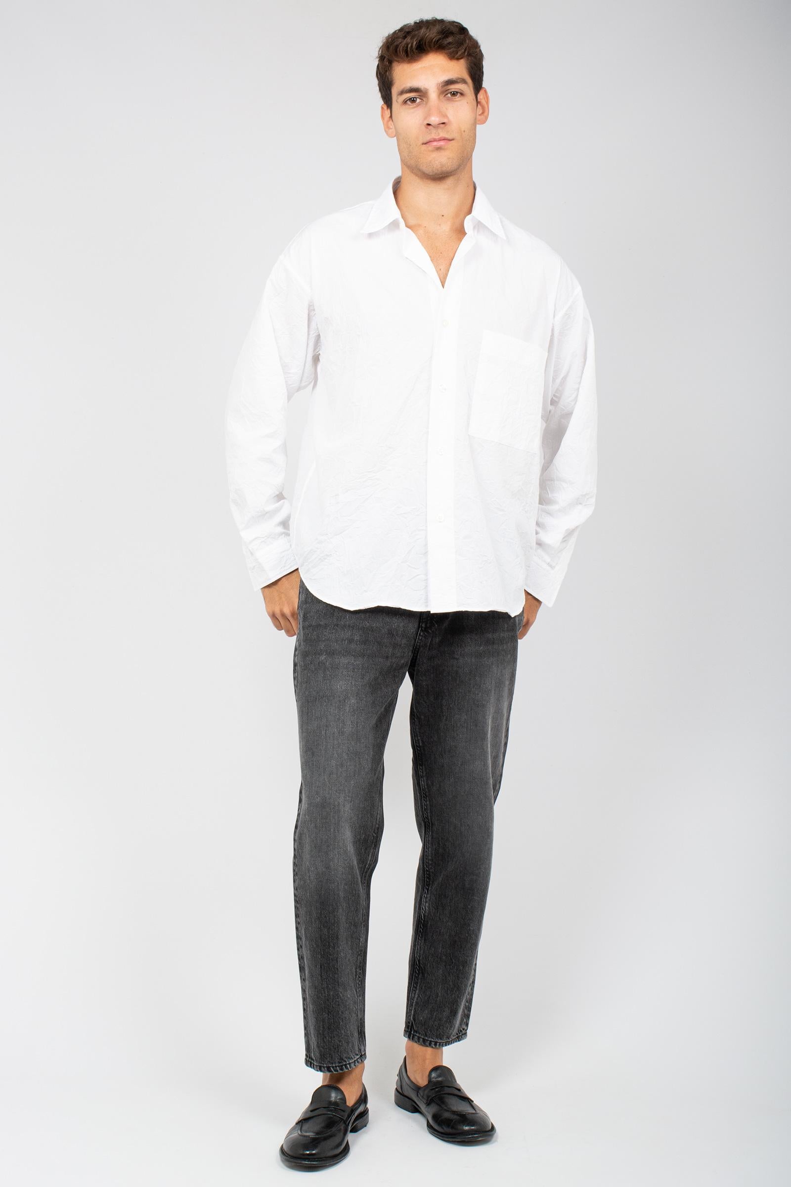 camicia in popeline crinkle AMU018CN41XXXX C0069 AMISH 