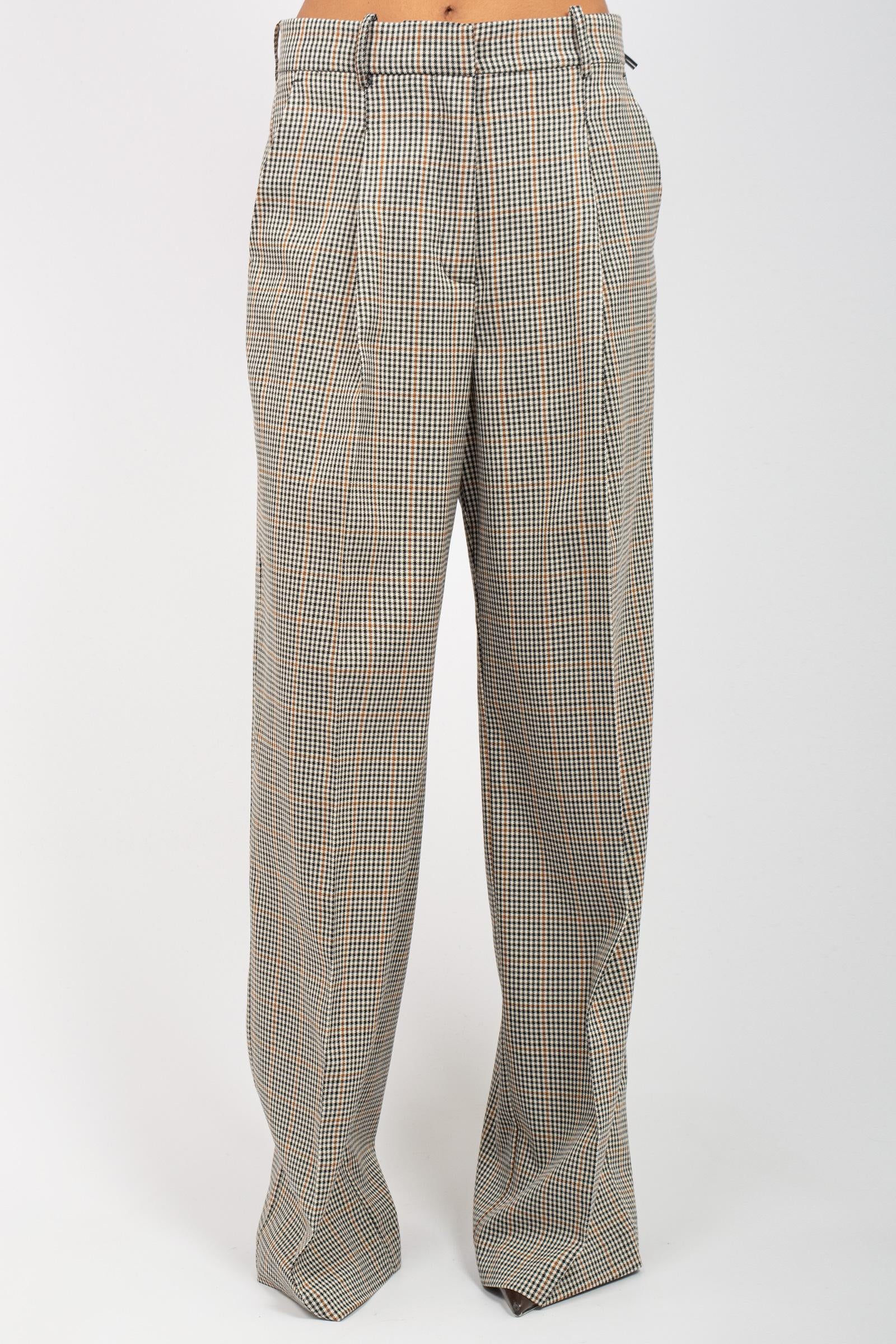 pantalone con pince in misto viscosa P1P01 0703ARA23 JACQUEUR 
