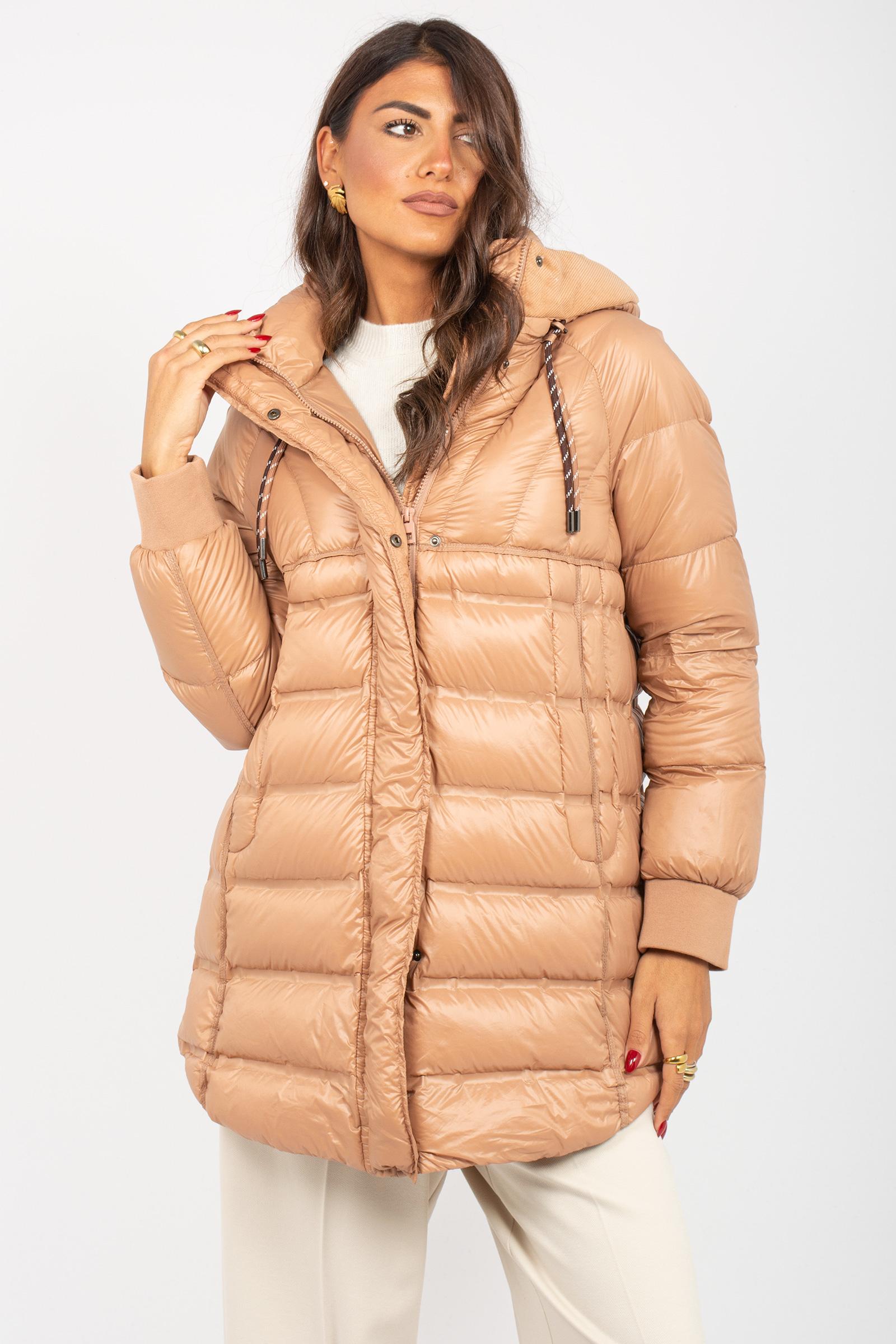 piumino in nylon e velluto PUEBLA ROSA PATRIZIA PARMA 