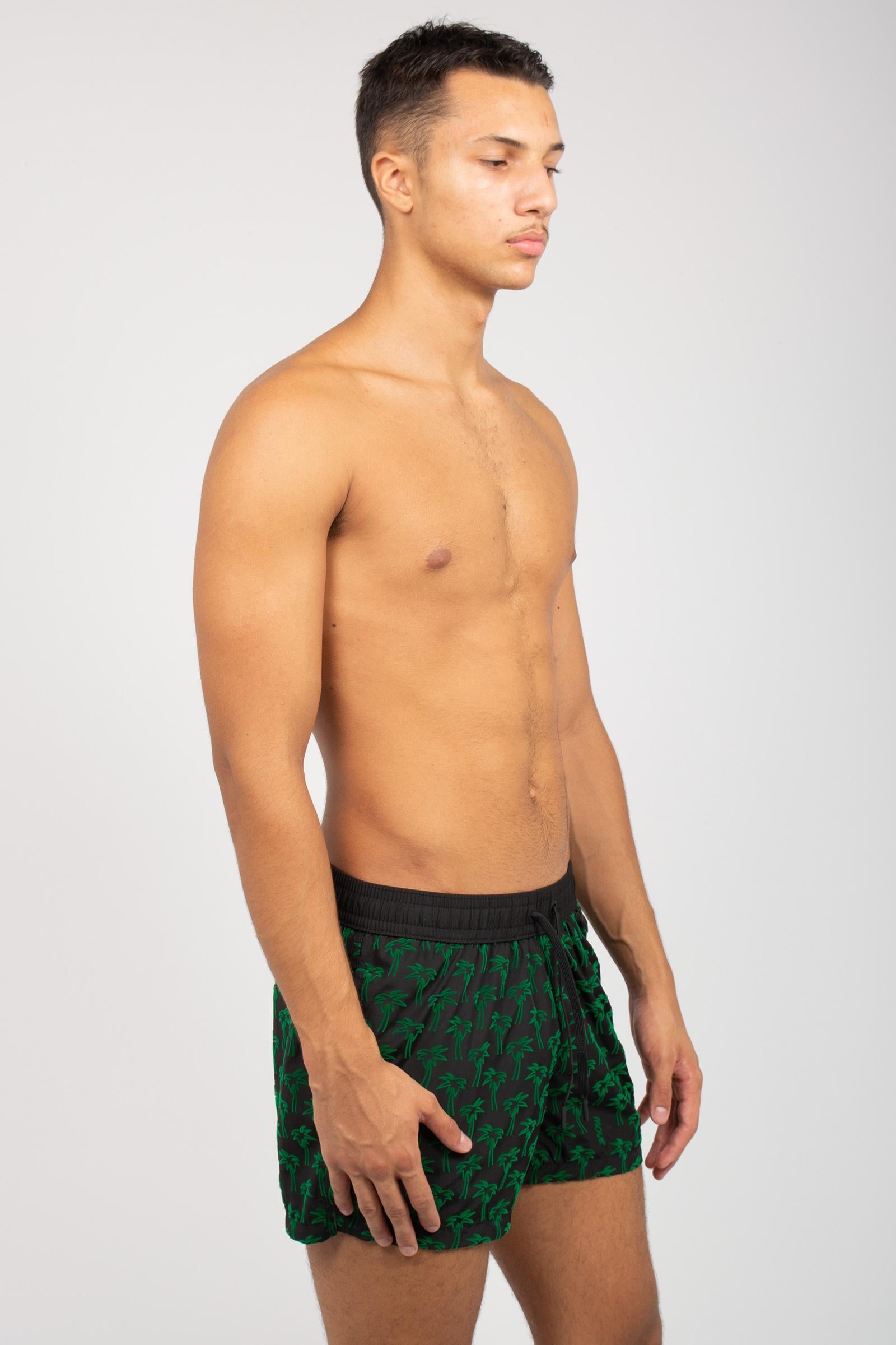 boxer mare floccato palme 'guadalupa' GUADAPALME VERDE MOVE BEACHWARE 