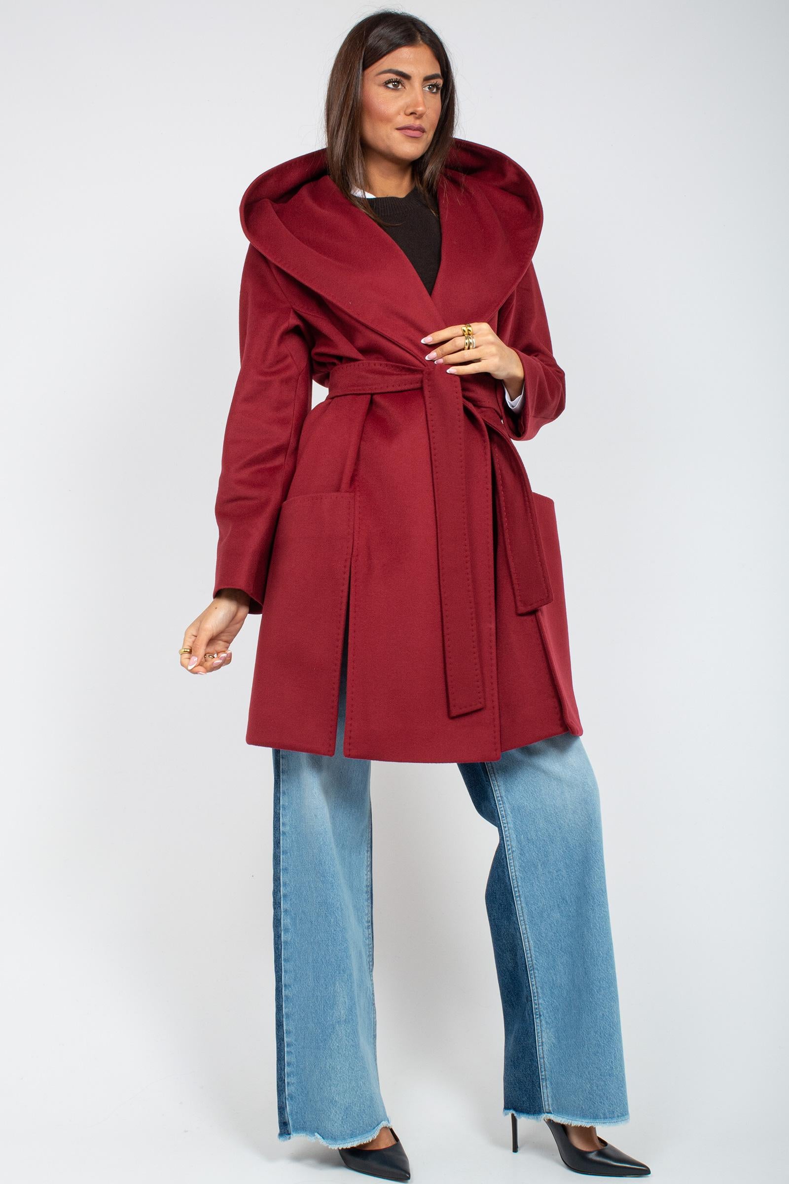 cappotto con cappuccio in lana e cashmere 3600364408 9057 TARDIA 