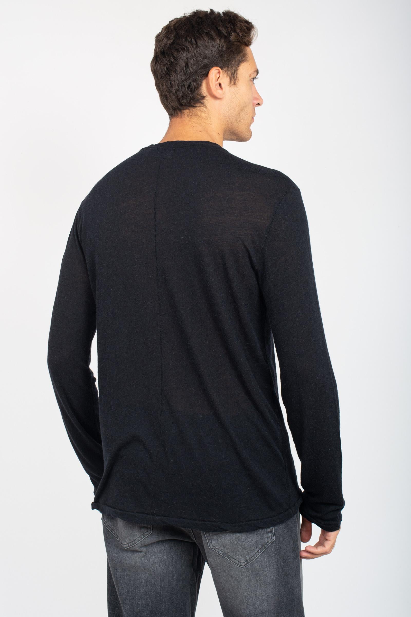 t-shirt manica lunga in misto lana AI25AFU70 3 ATOMO FACTORY 