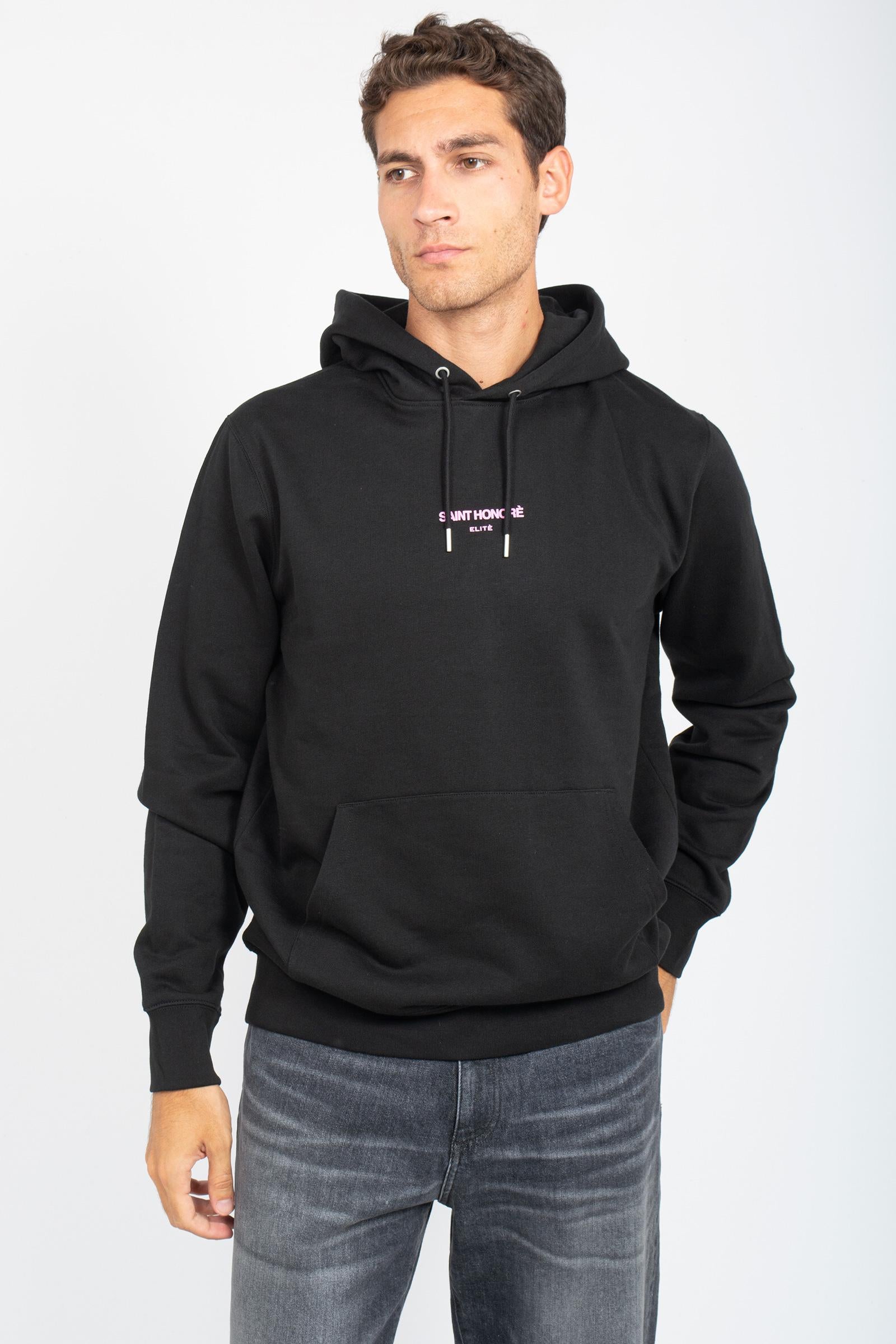 felpa con stampa in cotone HOBASIC899LOGO BLKPNK ELITE 