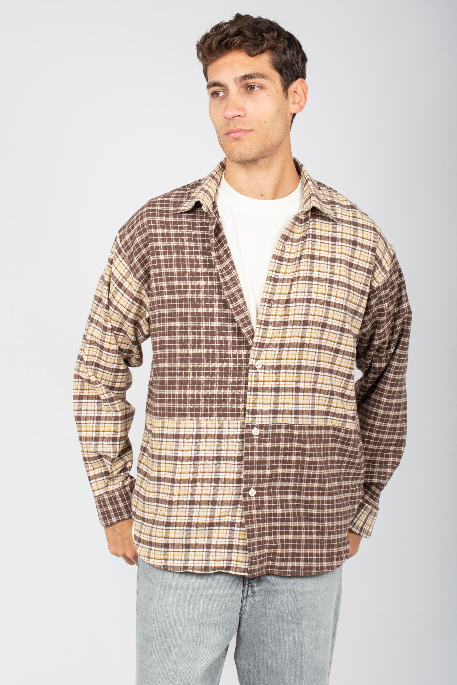 camicia in cotone mix patch AMU148CN400124 C0241 AMISH 