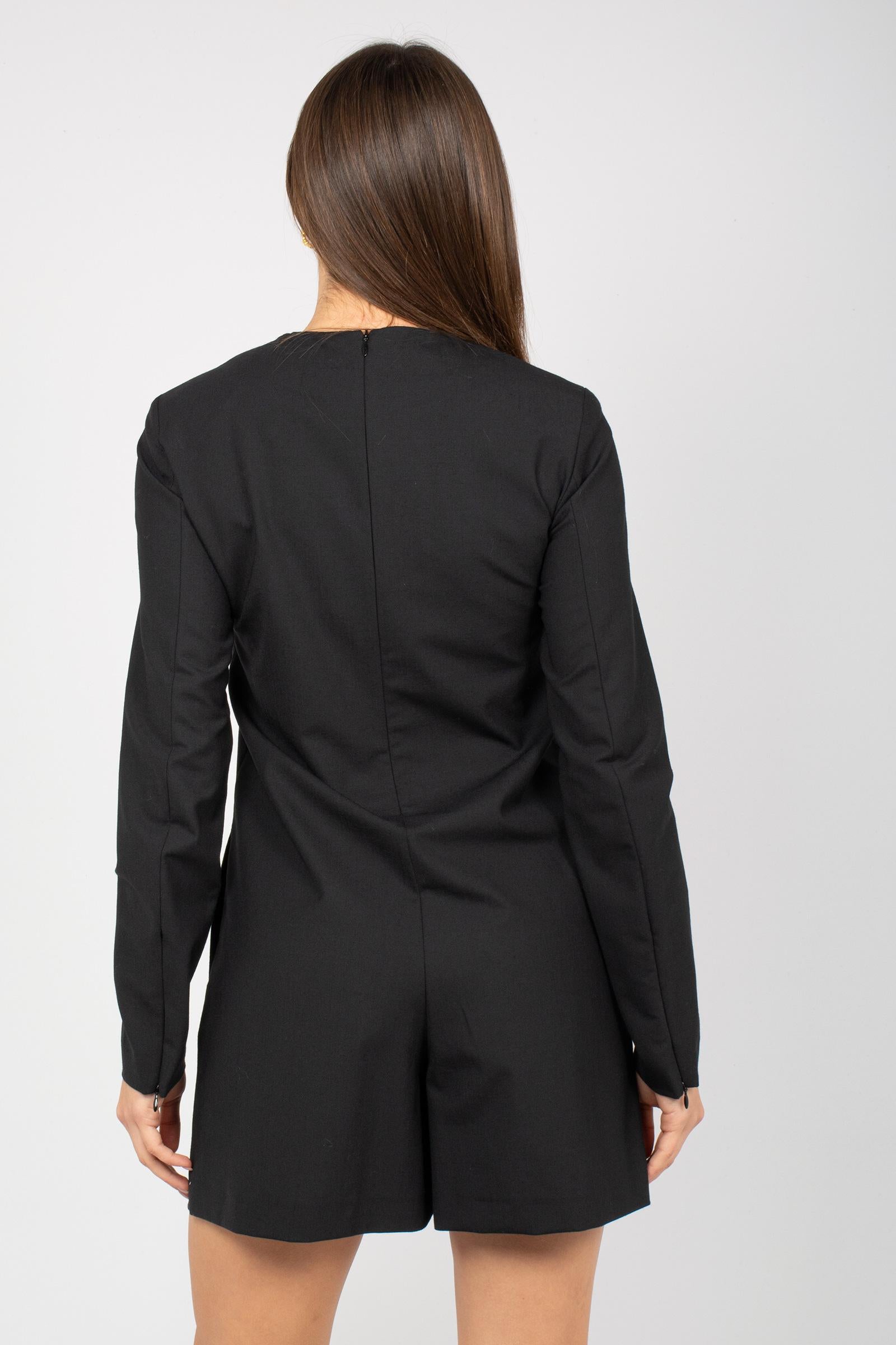 tuta corta in fresco lana 'isa' Y5WI07 Y69 SEMICOUTURE 