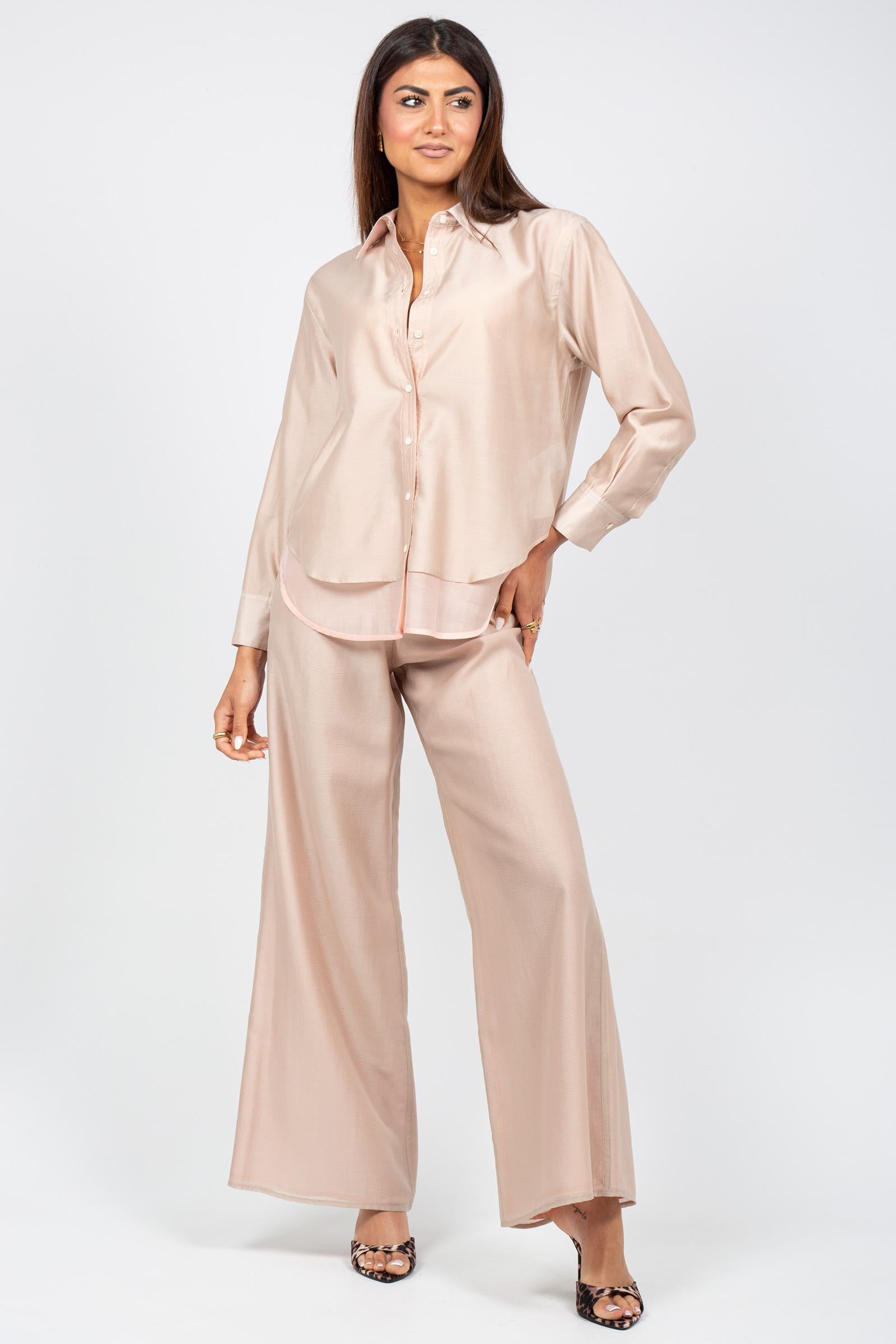 pantalone doppiato in lyocell PT140375460237 012 SEVENTY 