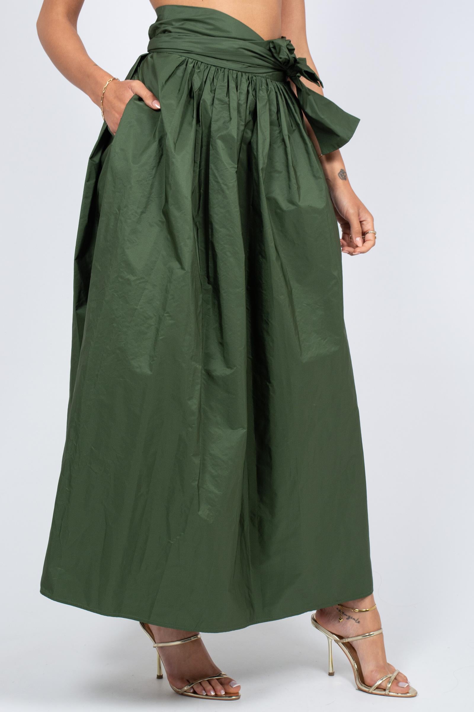 gonna lunga in taffeta 26SMCN20026SPL138 79004 MAISON COGO 