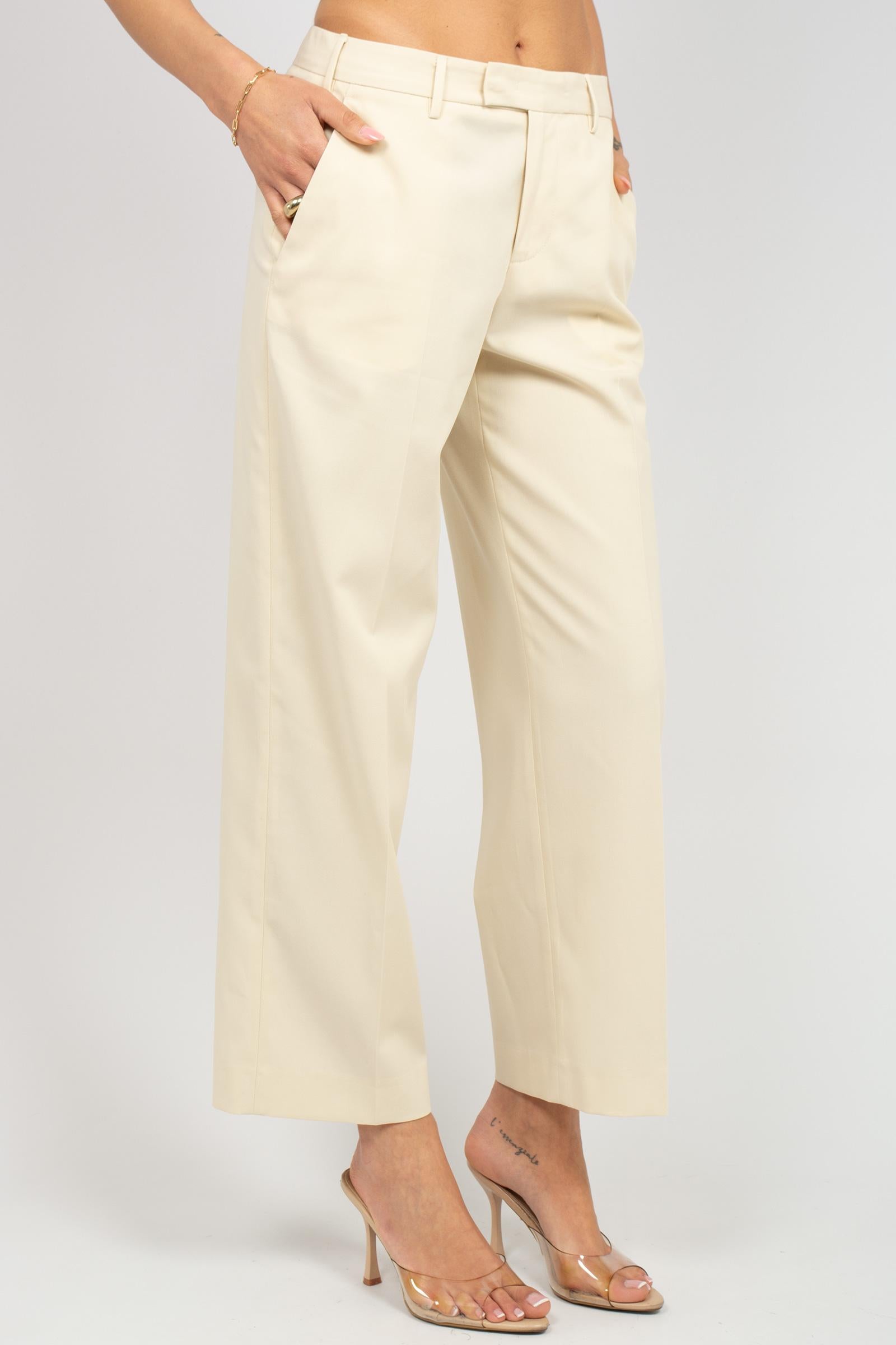 pantalone in popeline di cotone 'emma' CDVSEAZ00STD SD820020 PT TORINO 