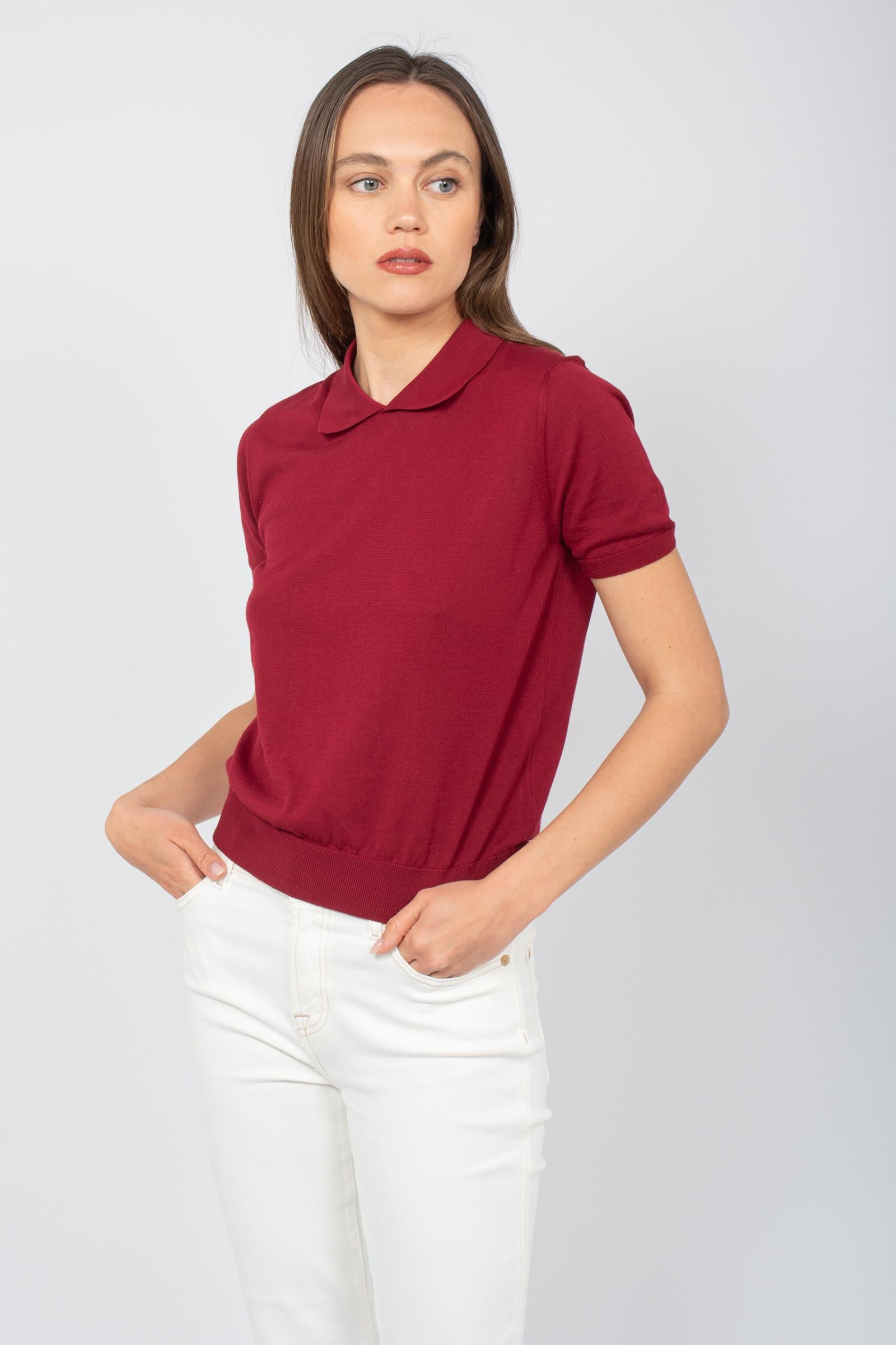 polo in cotone unito L0G416 389 DRUMOHR 
