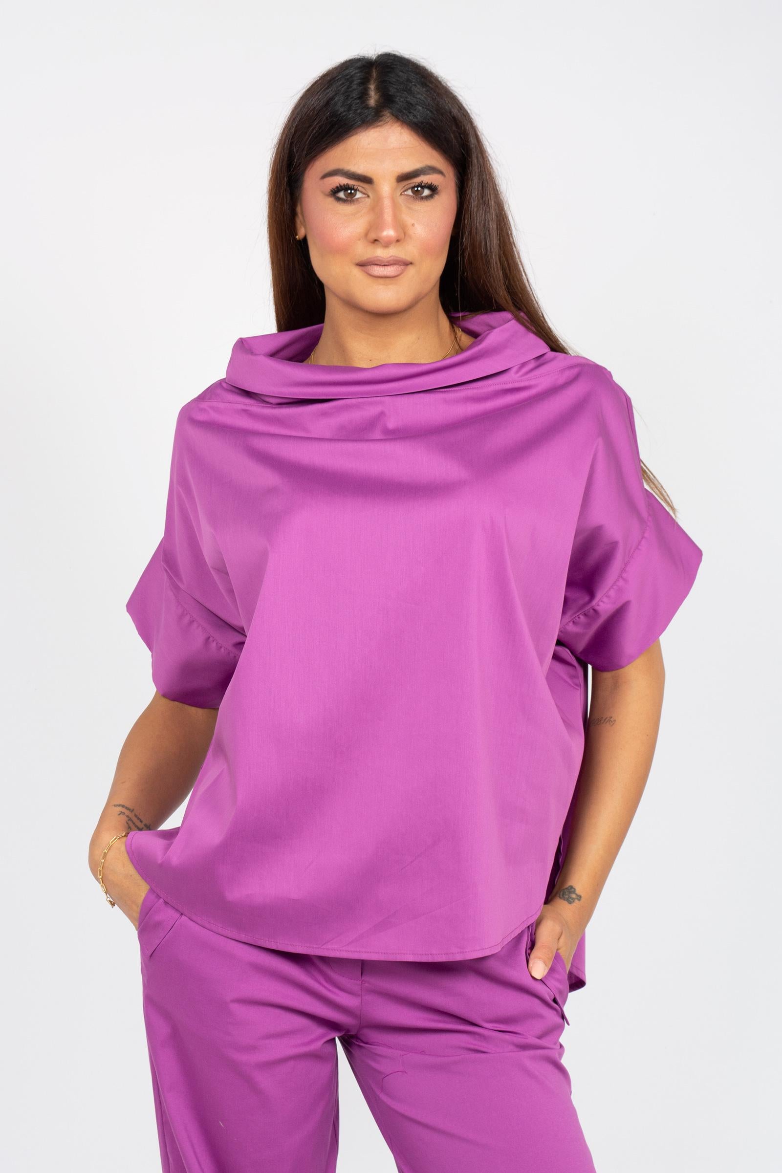 blusa in misto cotone stretch SS1068128 164 ANNA SERAVALLI 