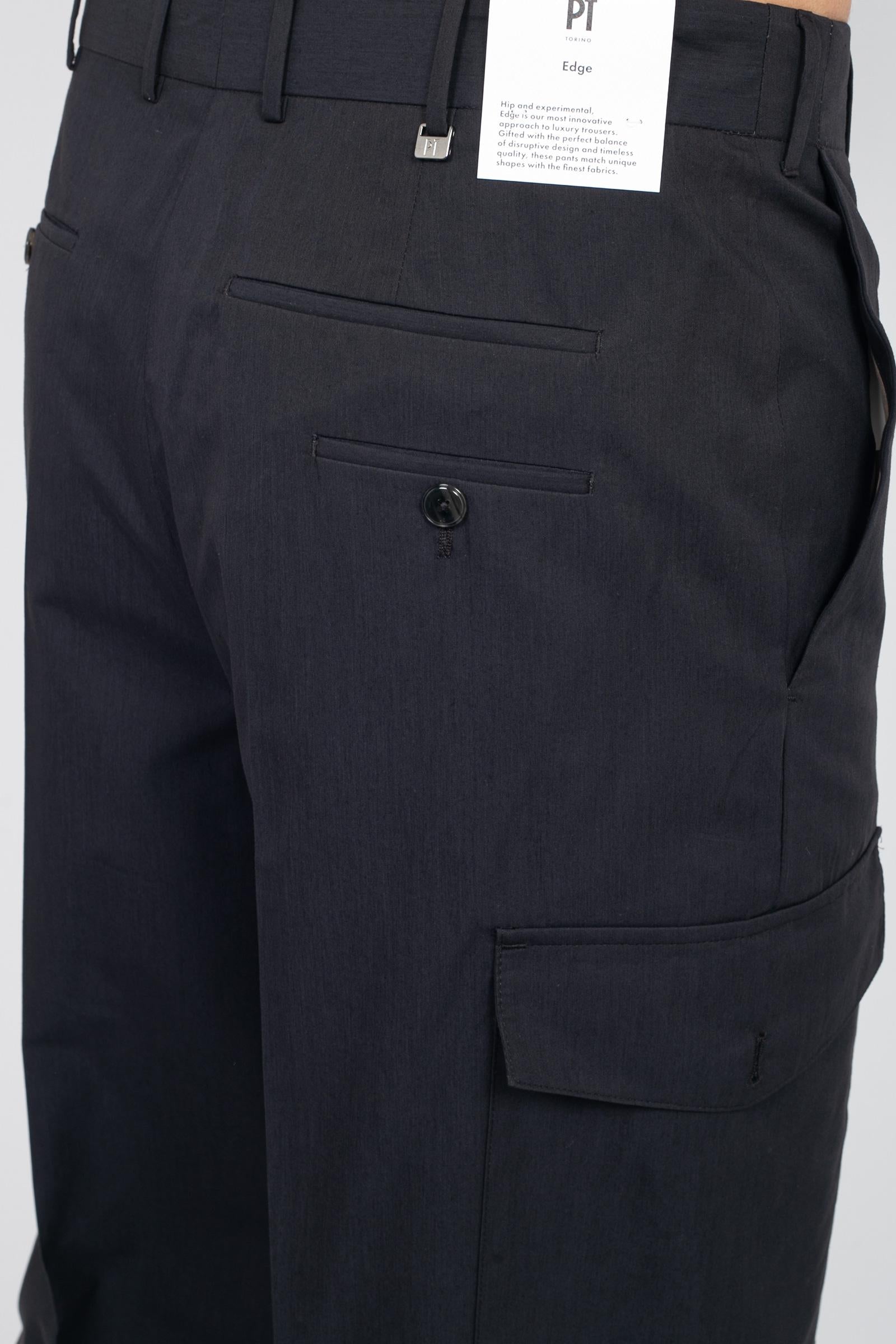 Pantalone in cotone e viscosa &#39;wide&#39; C0ASAFZL0FWD BP760990 PT TORINO 