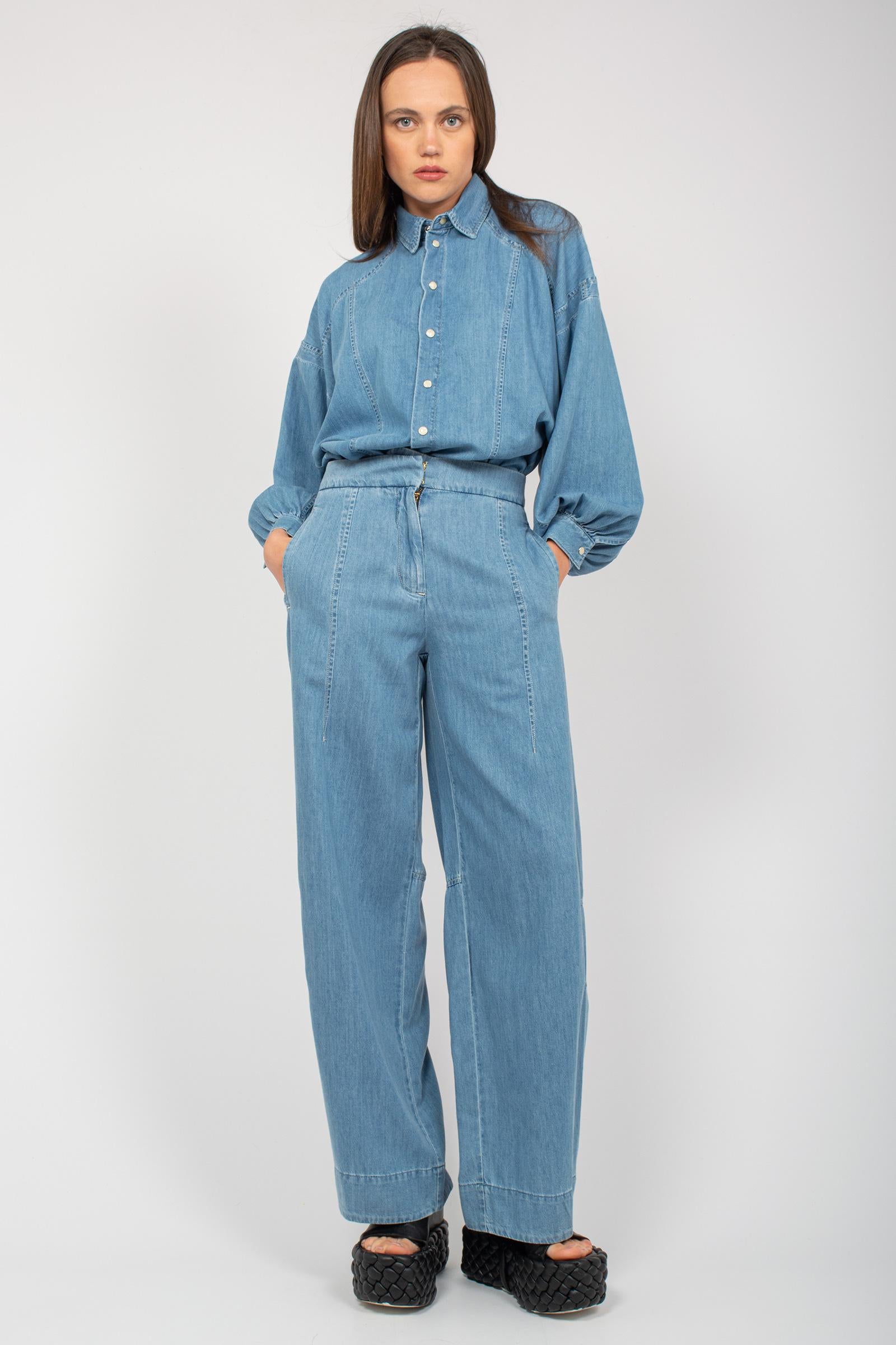 camicia in denim P25CPCAT0201 V0287 SIMONA CORSELLINI 