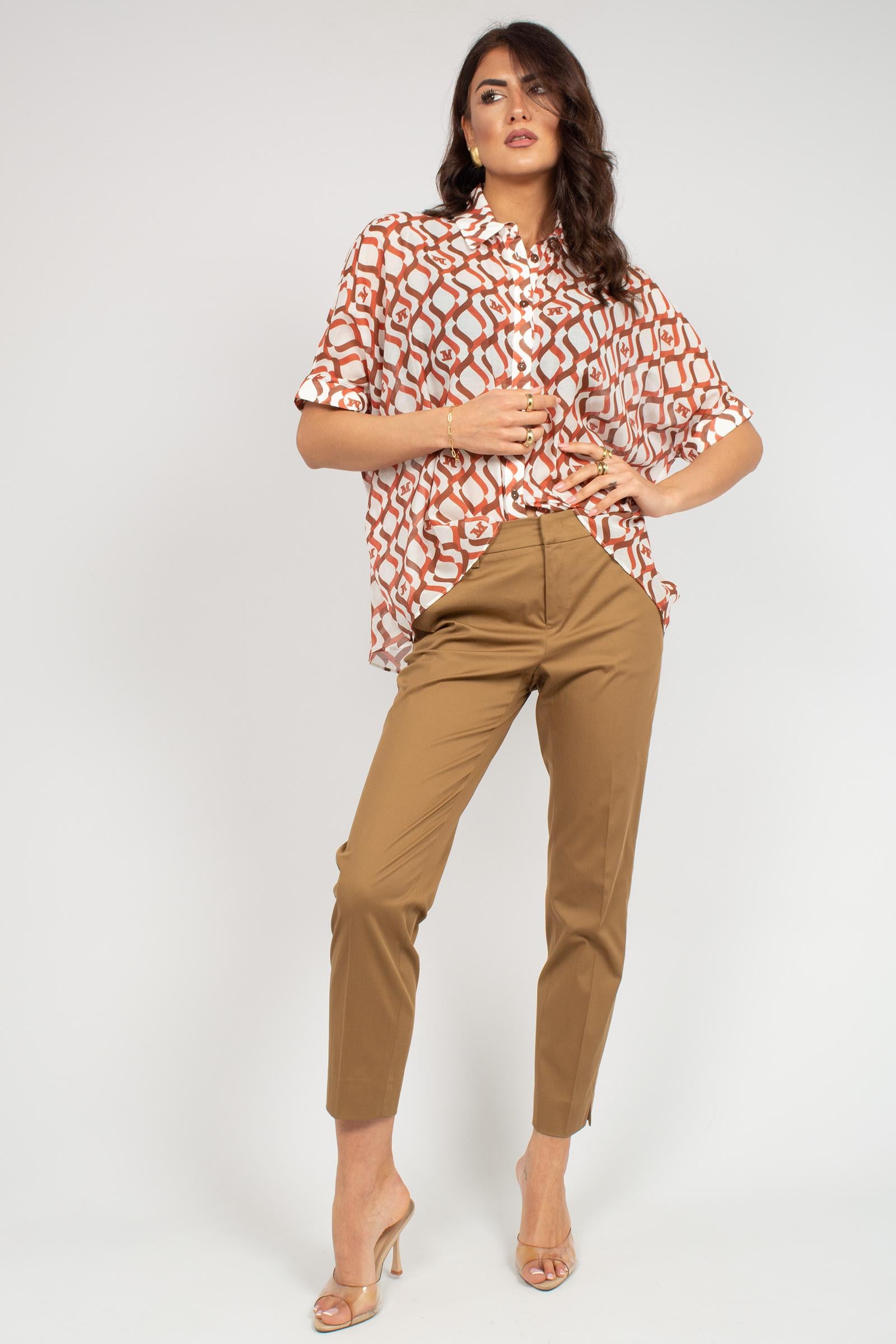 Camicia in voile stampato 'ariete' 2616111049600 002 MAXMARA BEACHWARE 