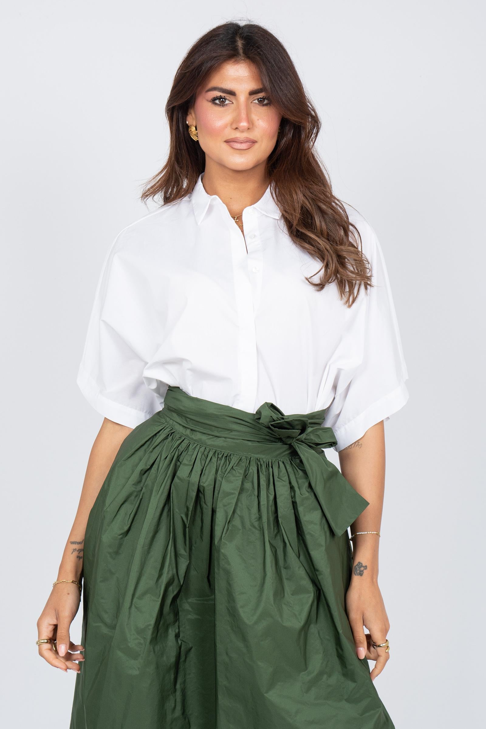 camicia oversize in cotone WH1213 0002 YC MILANO 