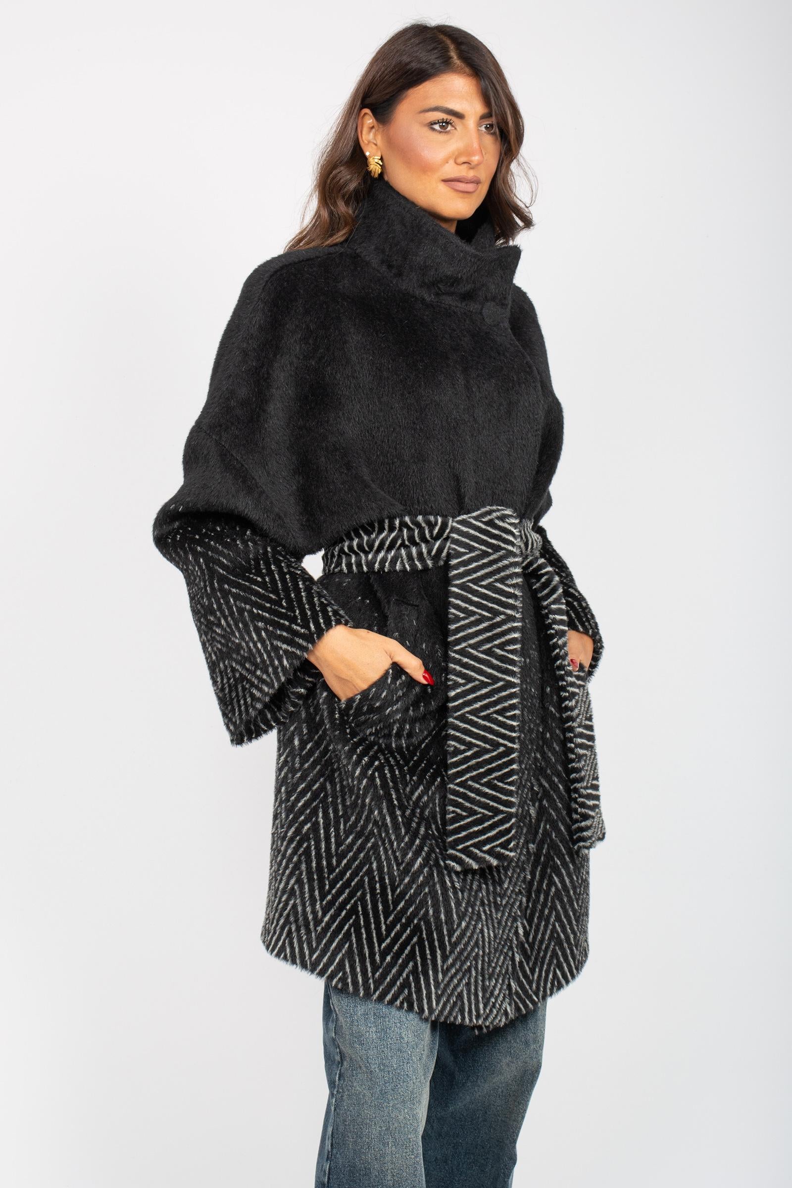 cappotto collo coreano in misto alpaca 9200365429 1339 TARDIA 