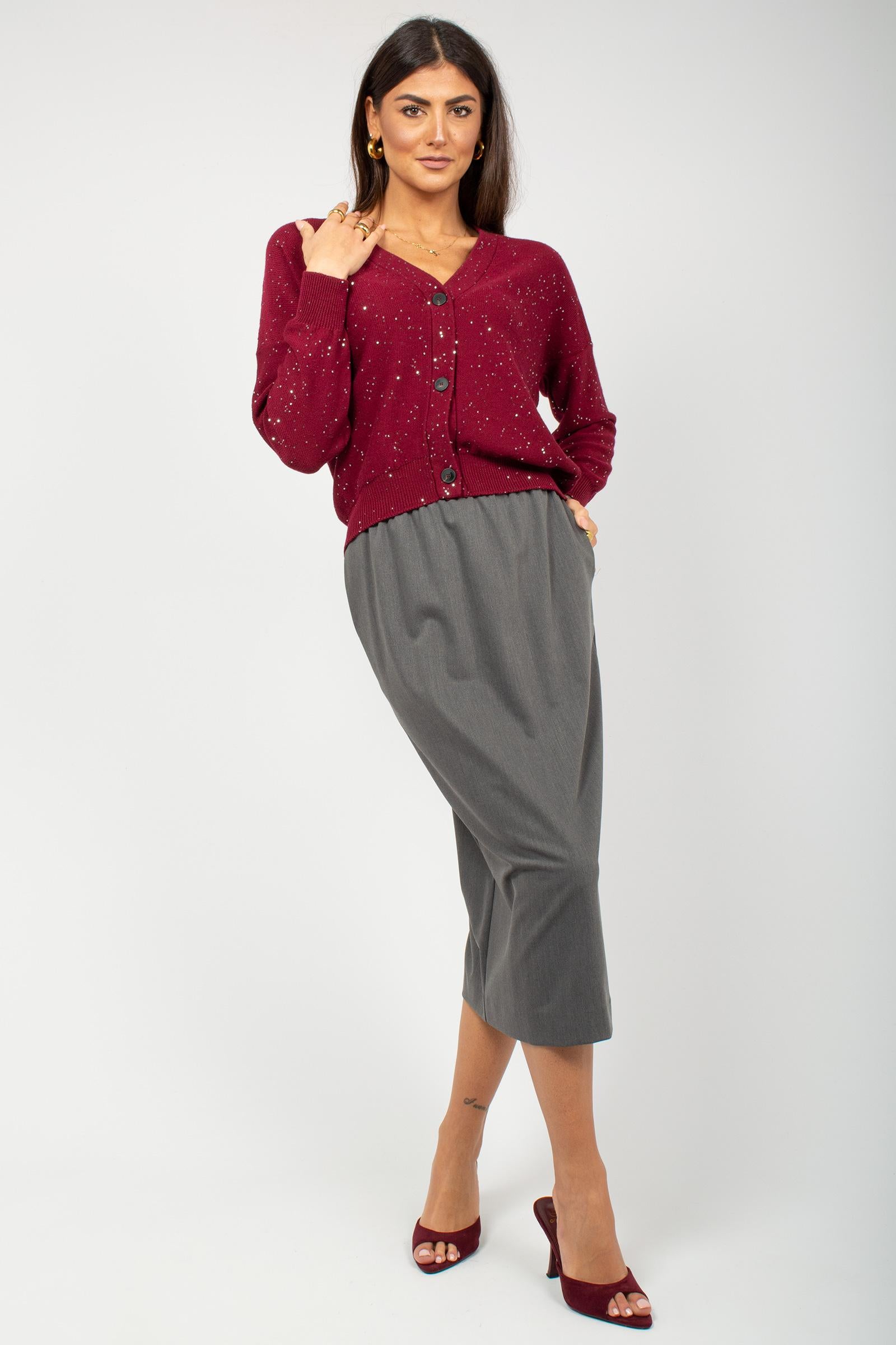 gonna in misto viscosa e lana 76809 7745 LE TRICOT - Perugia 