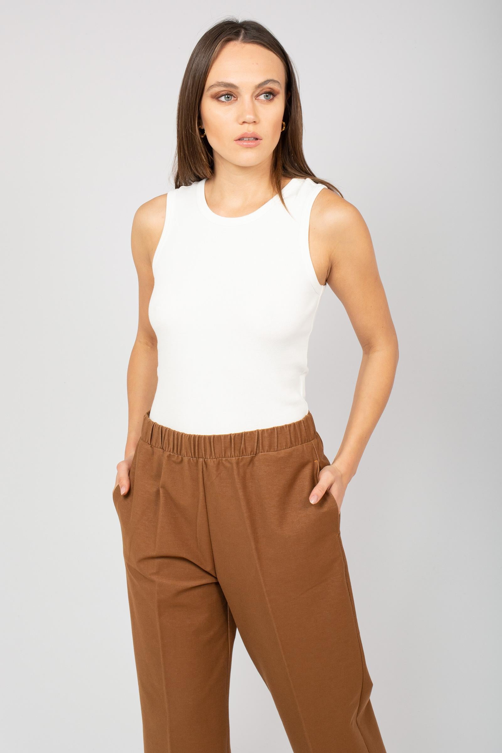 Top a costine 'tondo' 2526946017600 001 MM - MAX MARA 