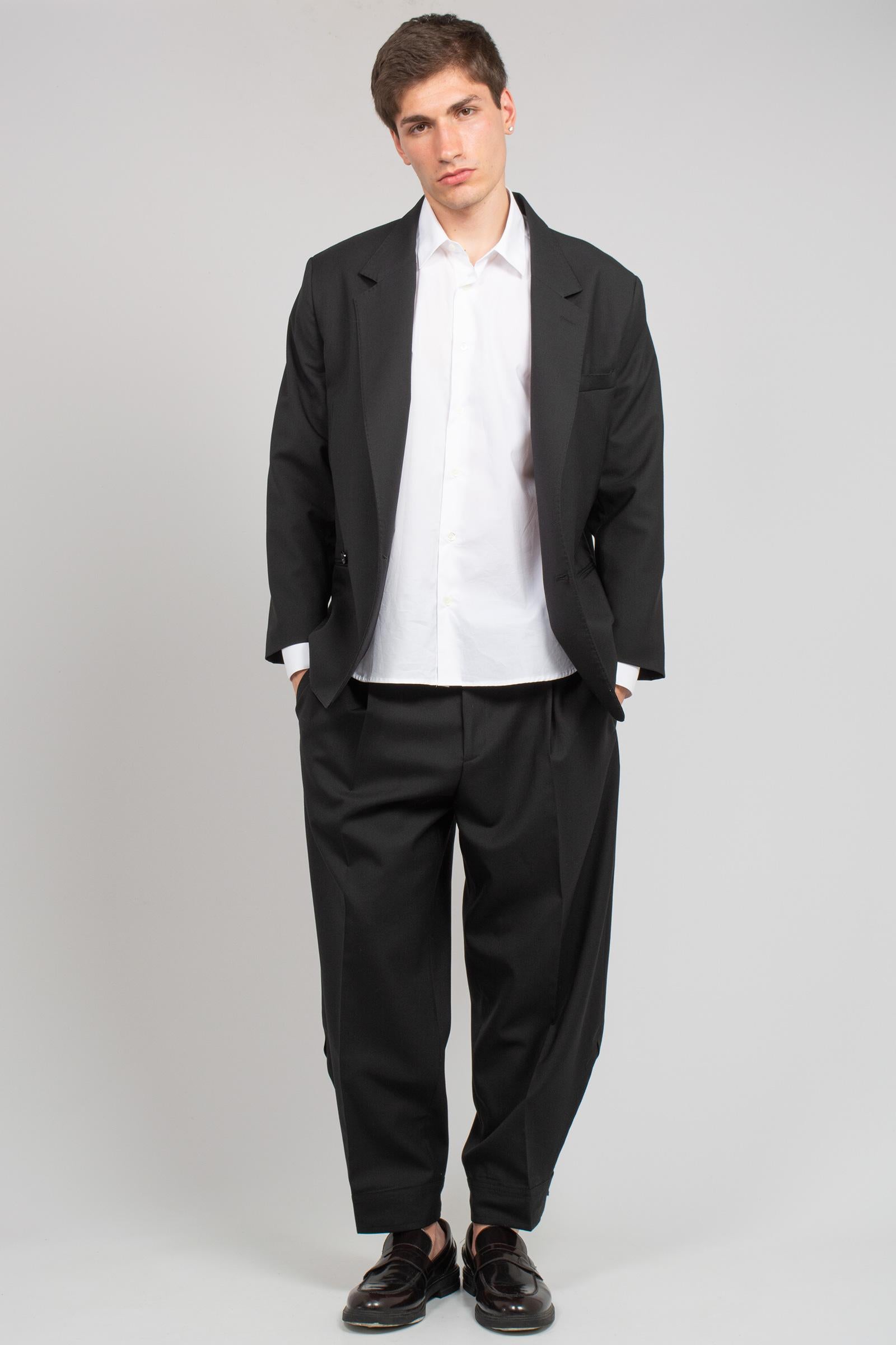 bomber in misto lana con zip BOMBERSMPS26 NERO BE ABLE 