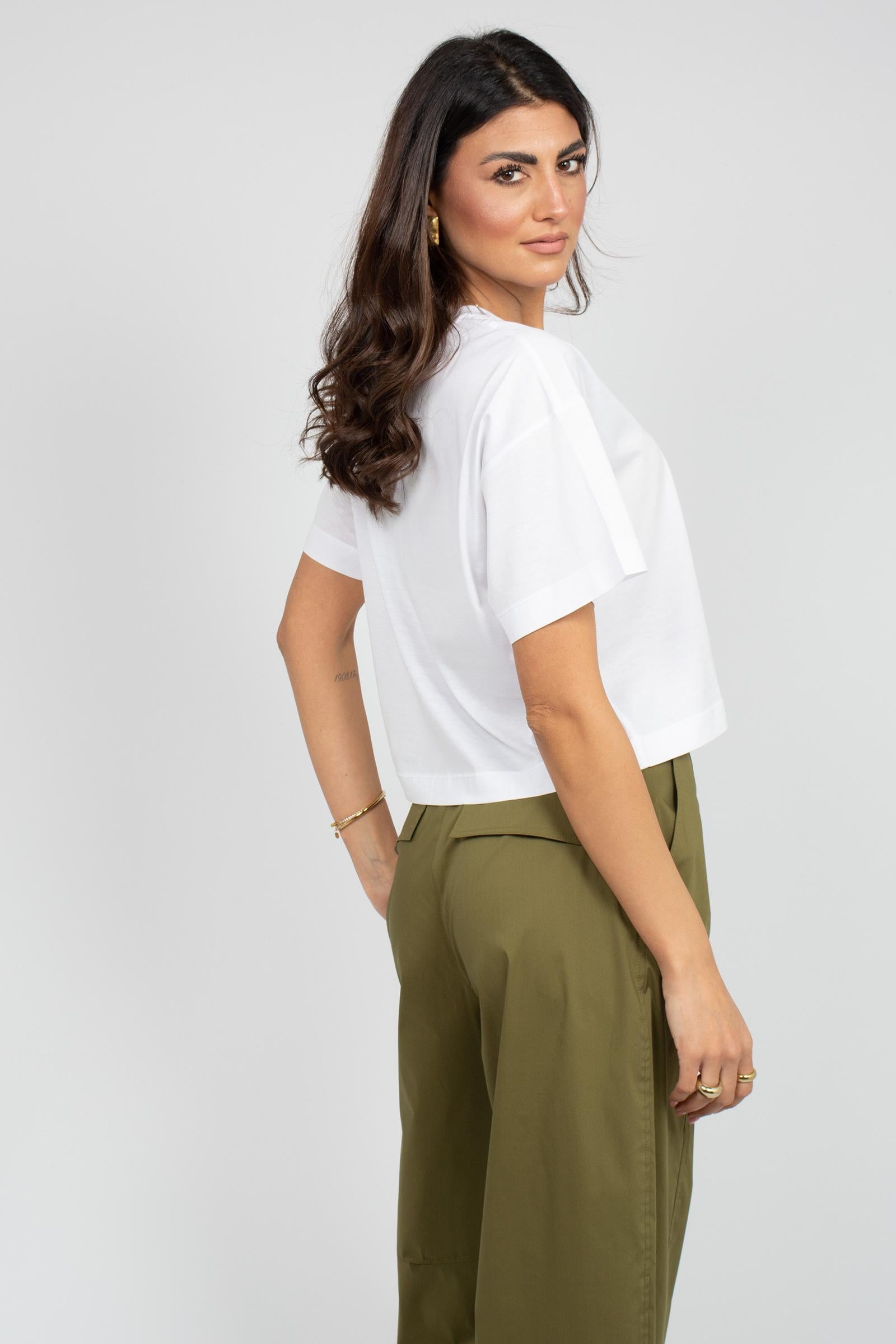 t-shirt in cotone 'radice' 2616941118600 021 MM - MAX MARA 