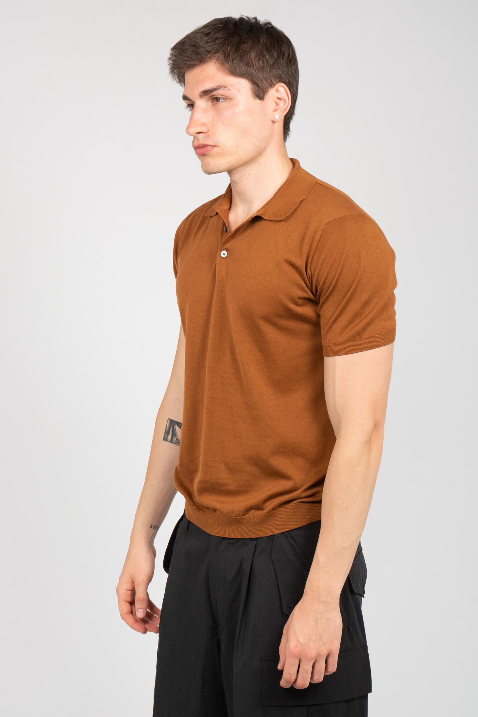 polo in cotone rasato D0GN202 571 DRUMOHR 