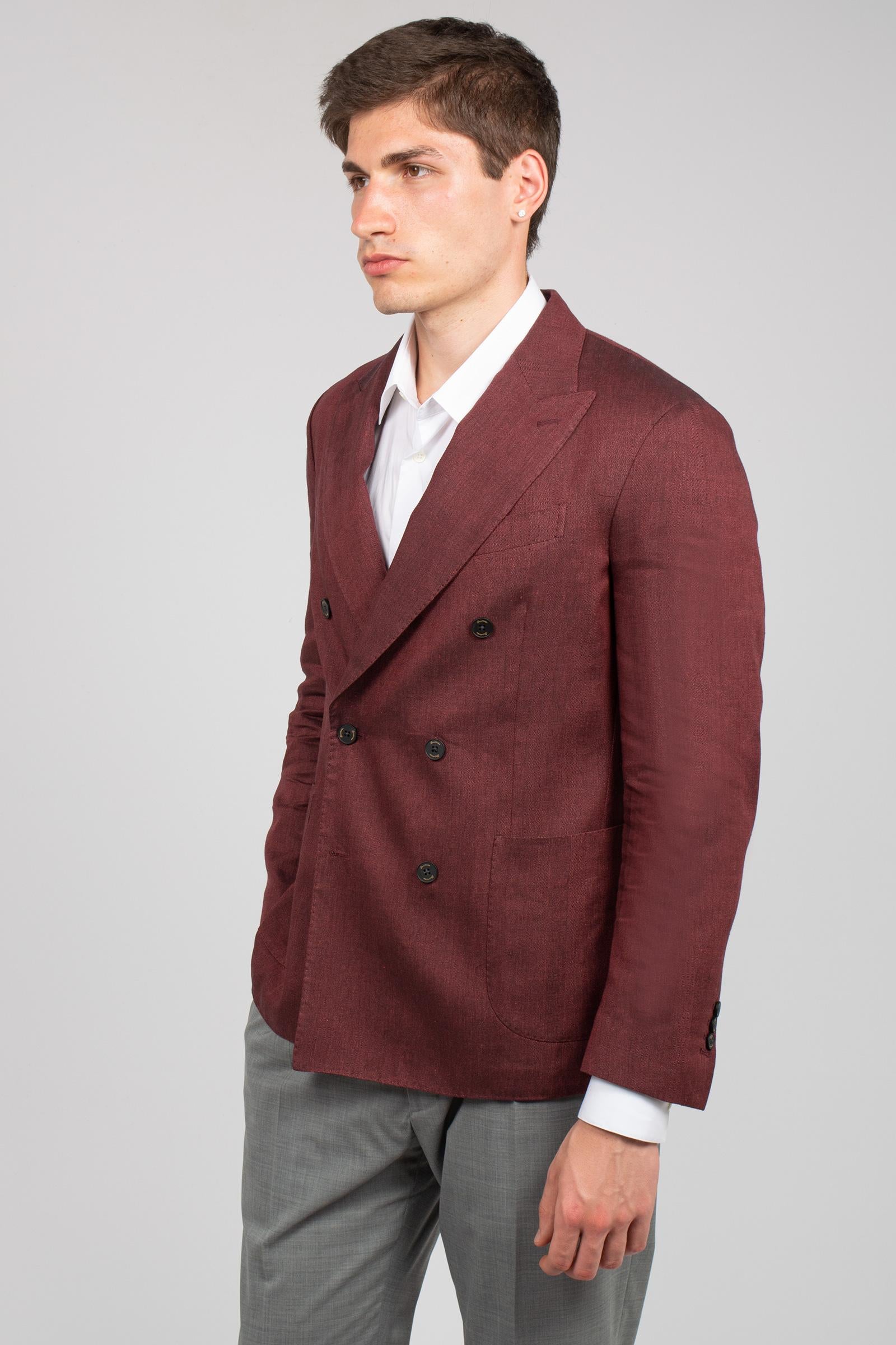 giacca doppio petto in fresco lana DG14626T 370 DRUMOHR 