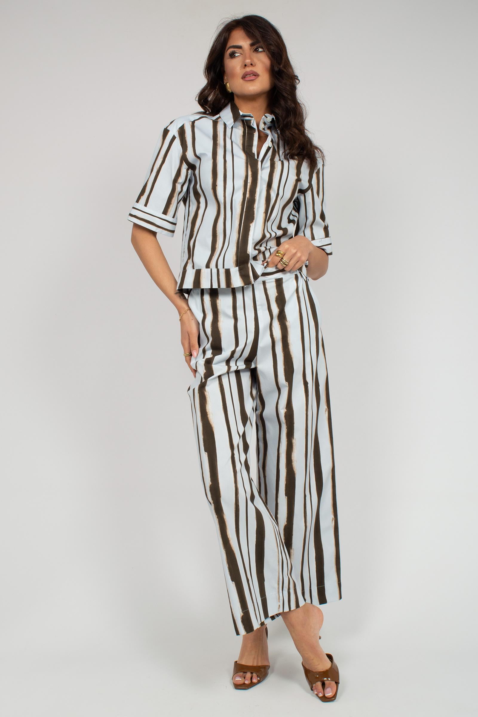 Pantalone in cotone stampato 'pelota' 2616131038600 004 MM - MAX MARA 