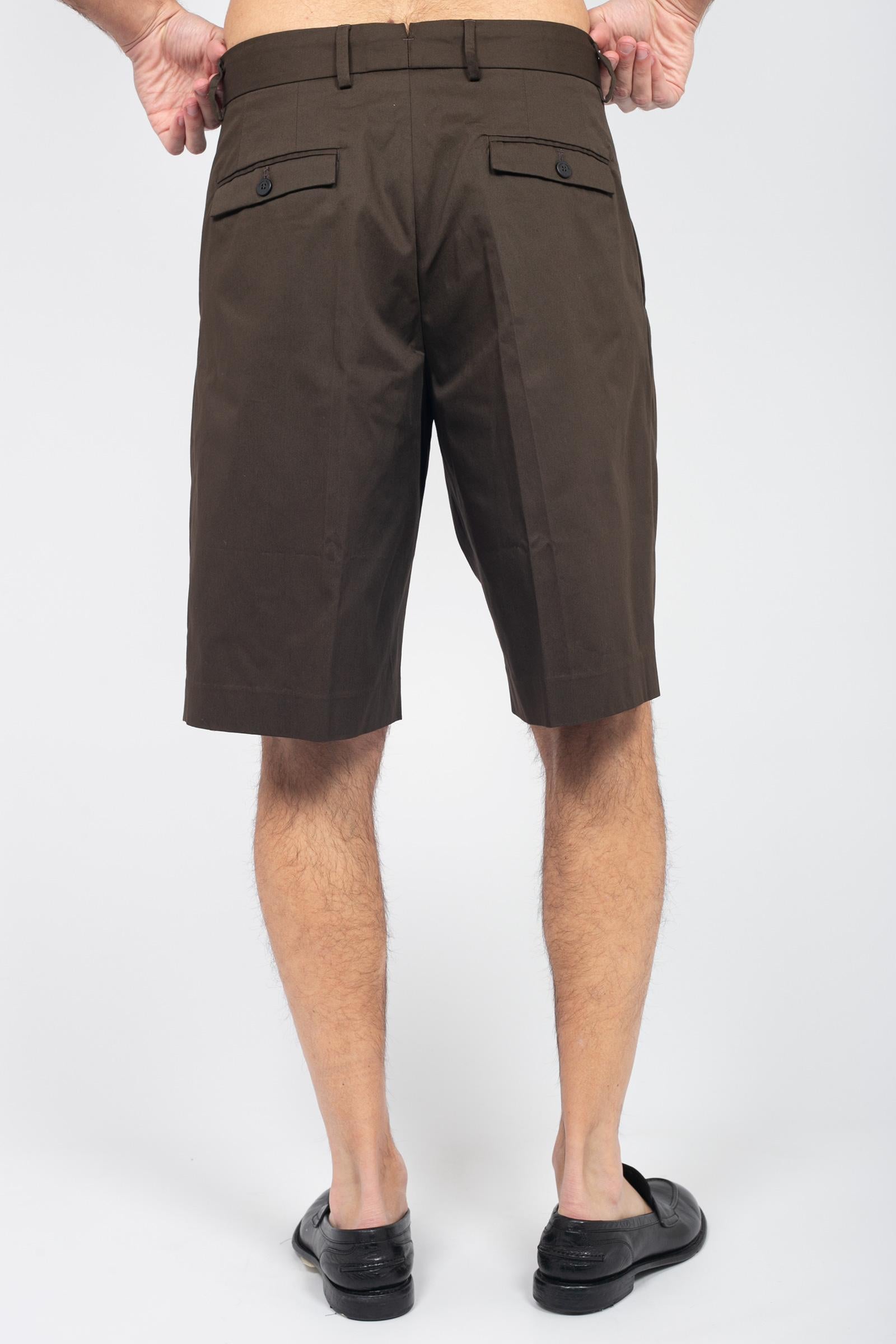 bermuda con pince in cotone RB56148 08 ROBERTO COLLINA 